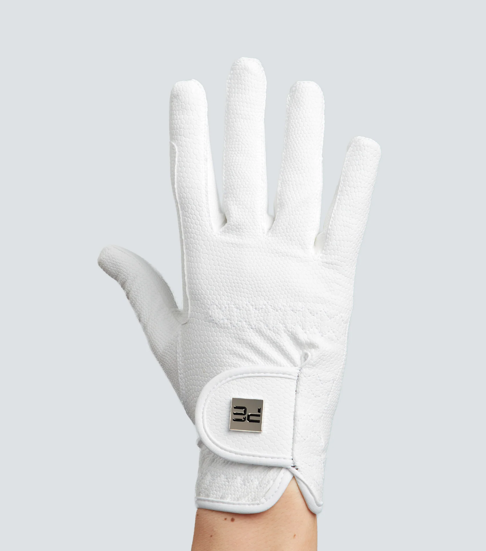 Metaro Ladies Competition Riding Gloves White - Image 3