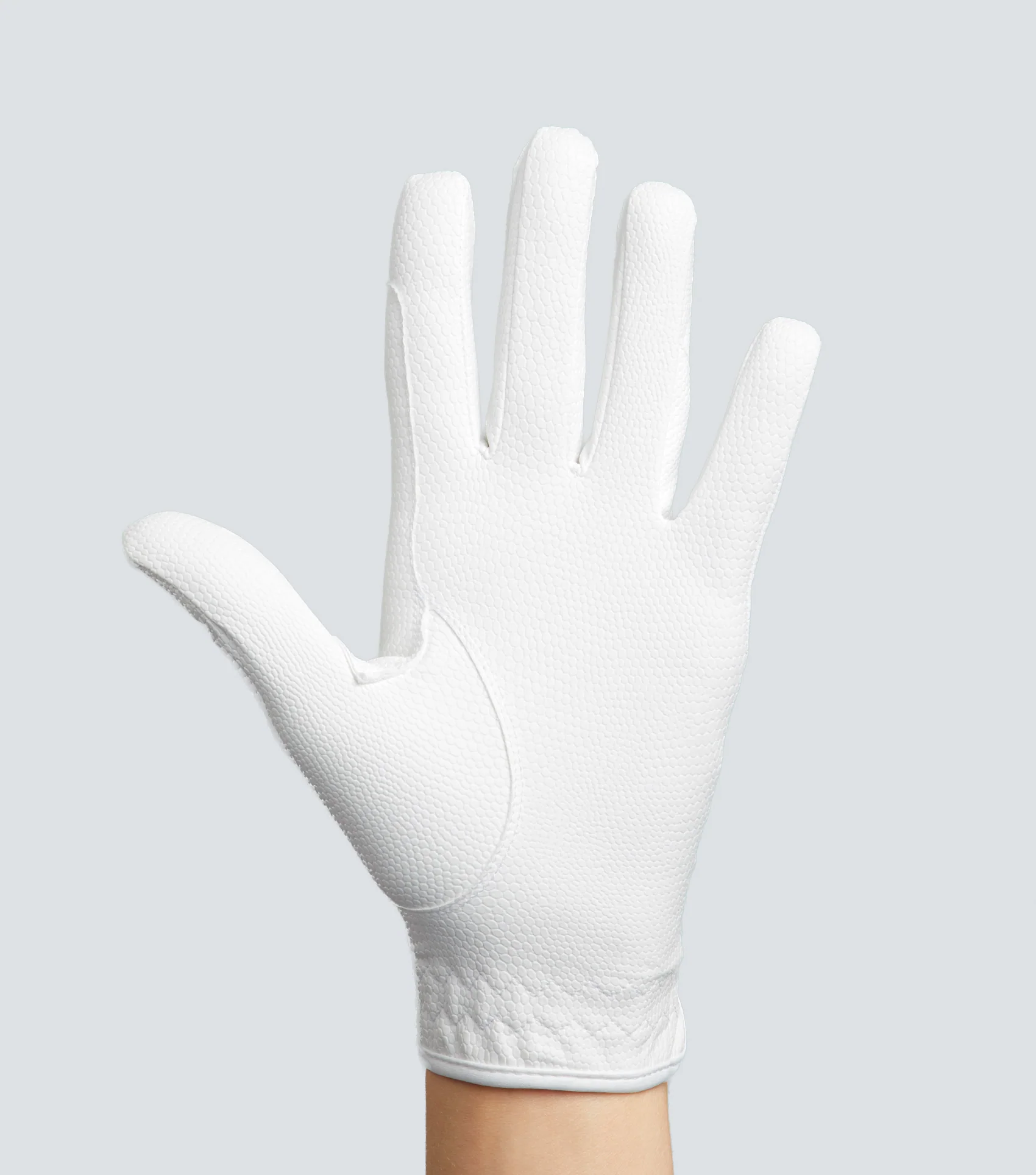 Metaro Ladies Competition Riding Gloves White - Image 4