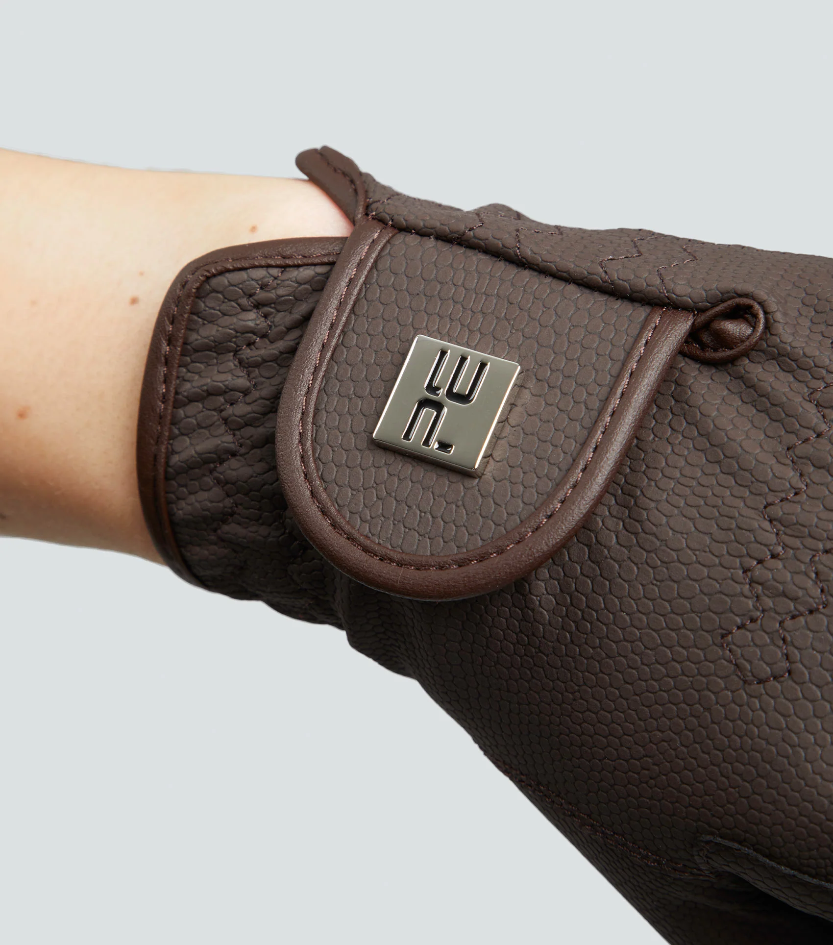 Metaro Ladies Riding Gloves Brown - Image 3