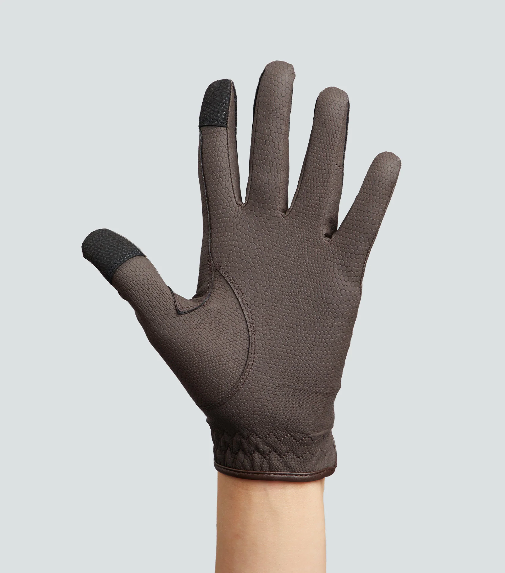 Metaro Ladies Riding Gloves Brown - Image 6