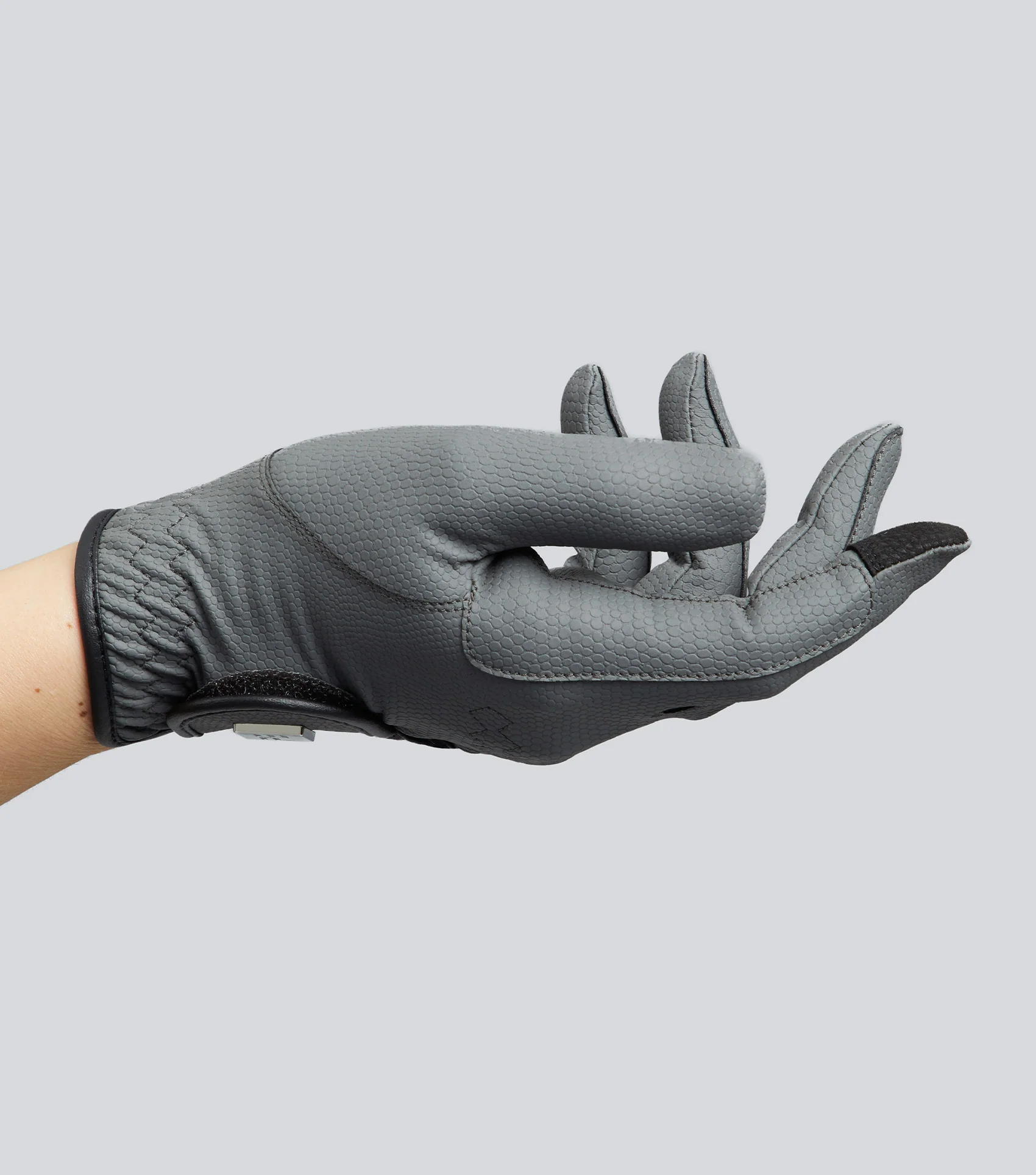 Metaro Ladies Riding Gloves Grey - Image 4