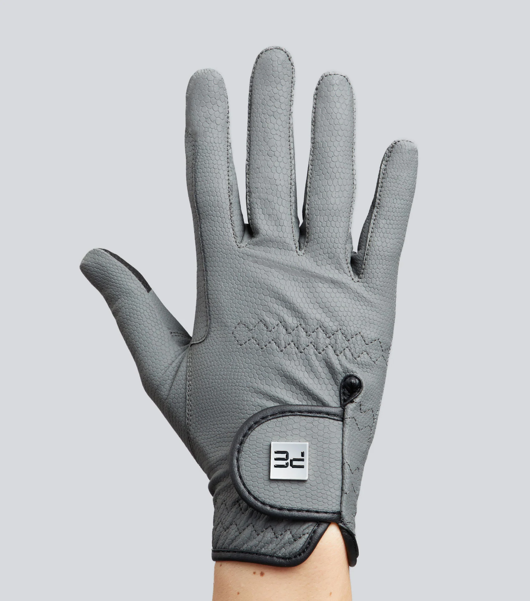 Metaro Ladies Riding Gloves Grey - Image 5