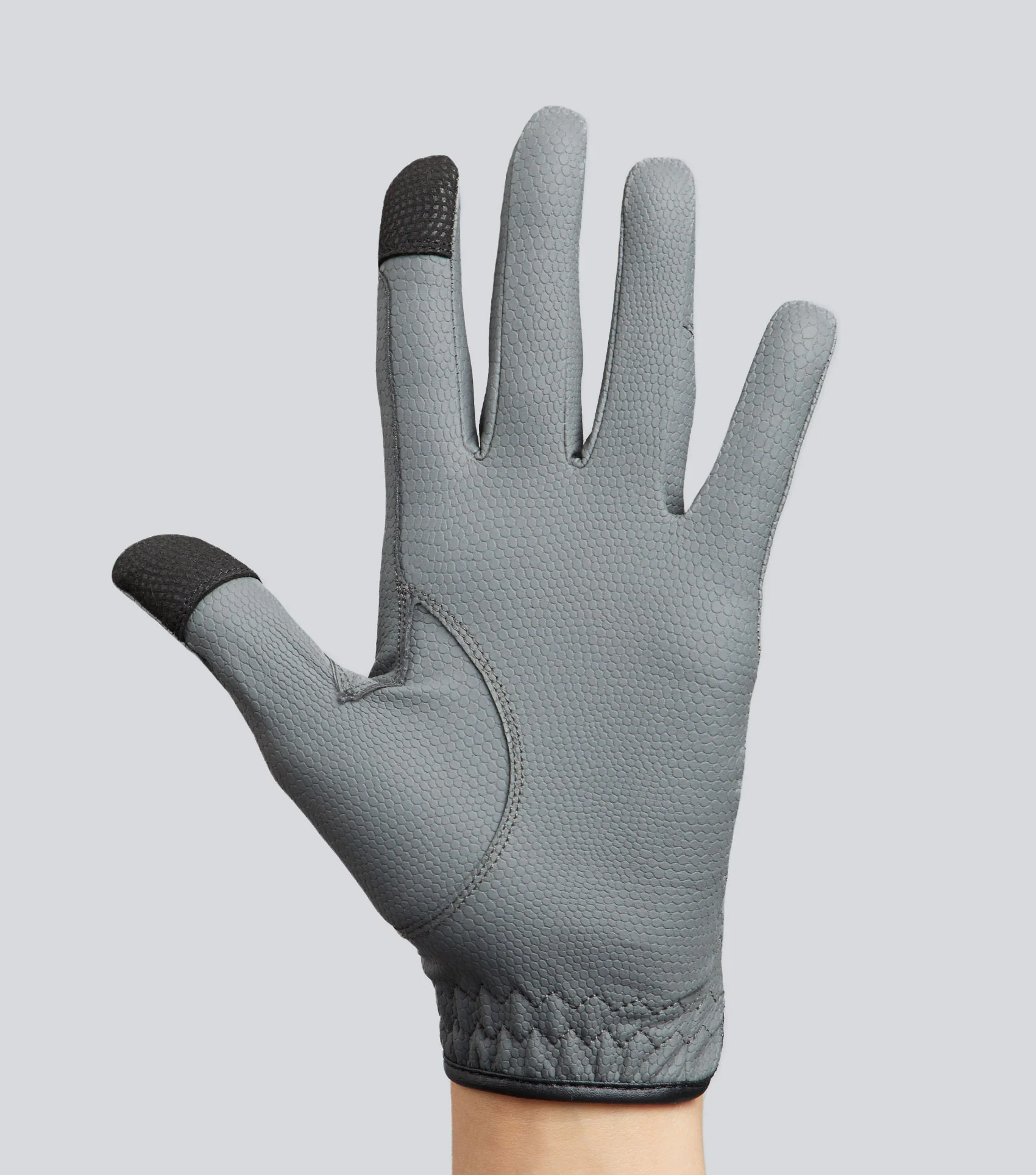 Metaro Ladies Riding Gloves Grey - Image 6