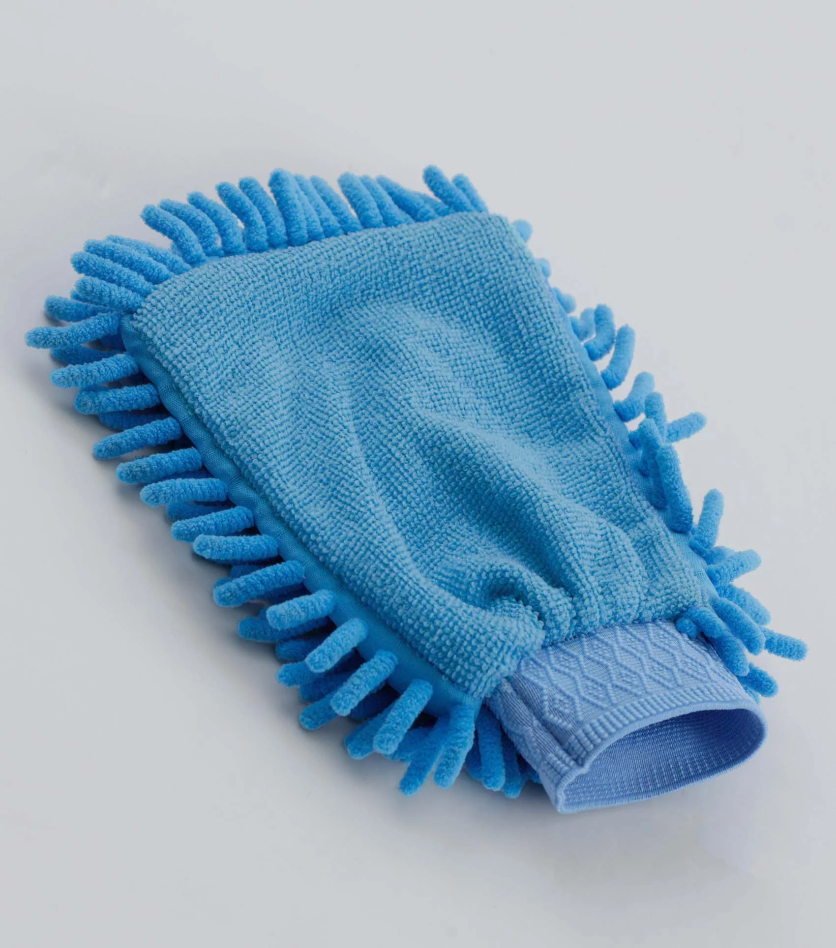 Microfibre Grooming Mitt Peacock Blue - Image 3