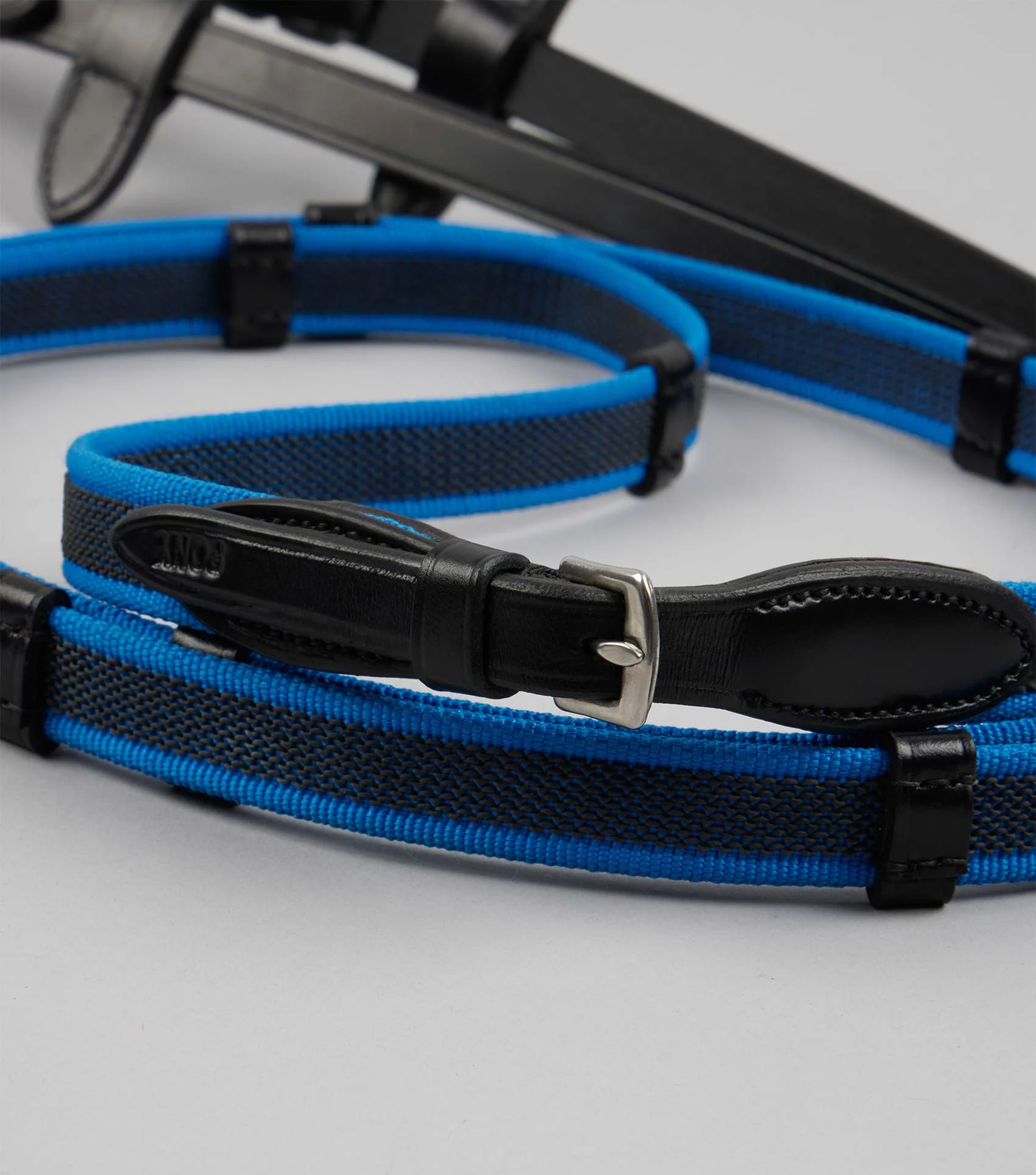 Mineo Pony Continental Reins Black/Blue - Image 3
