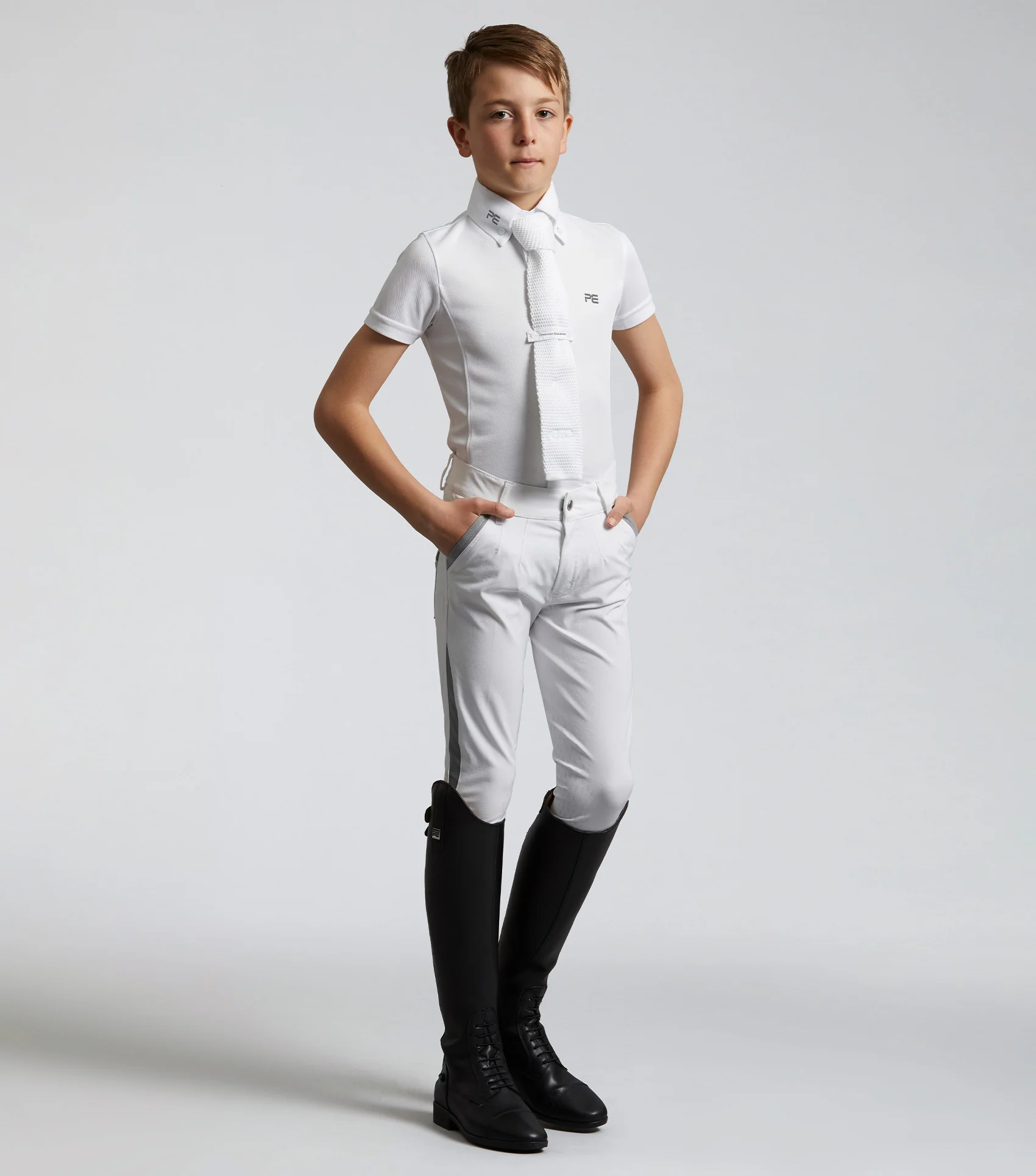 Mini Antonio Boy's Short Sleeve Show Shirt White - Image 6
