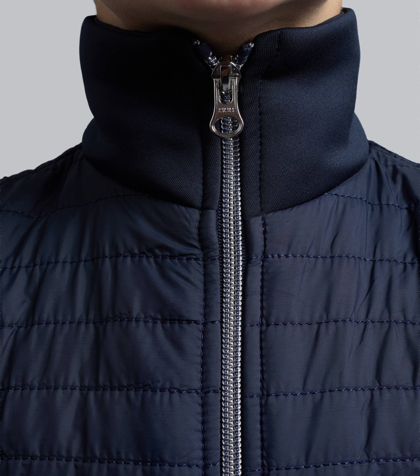 Mini Elena Girl's Hybrid Riding Jacket Navy - Image 4