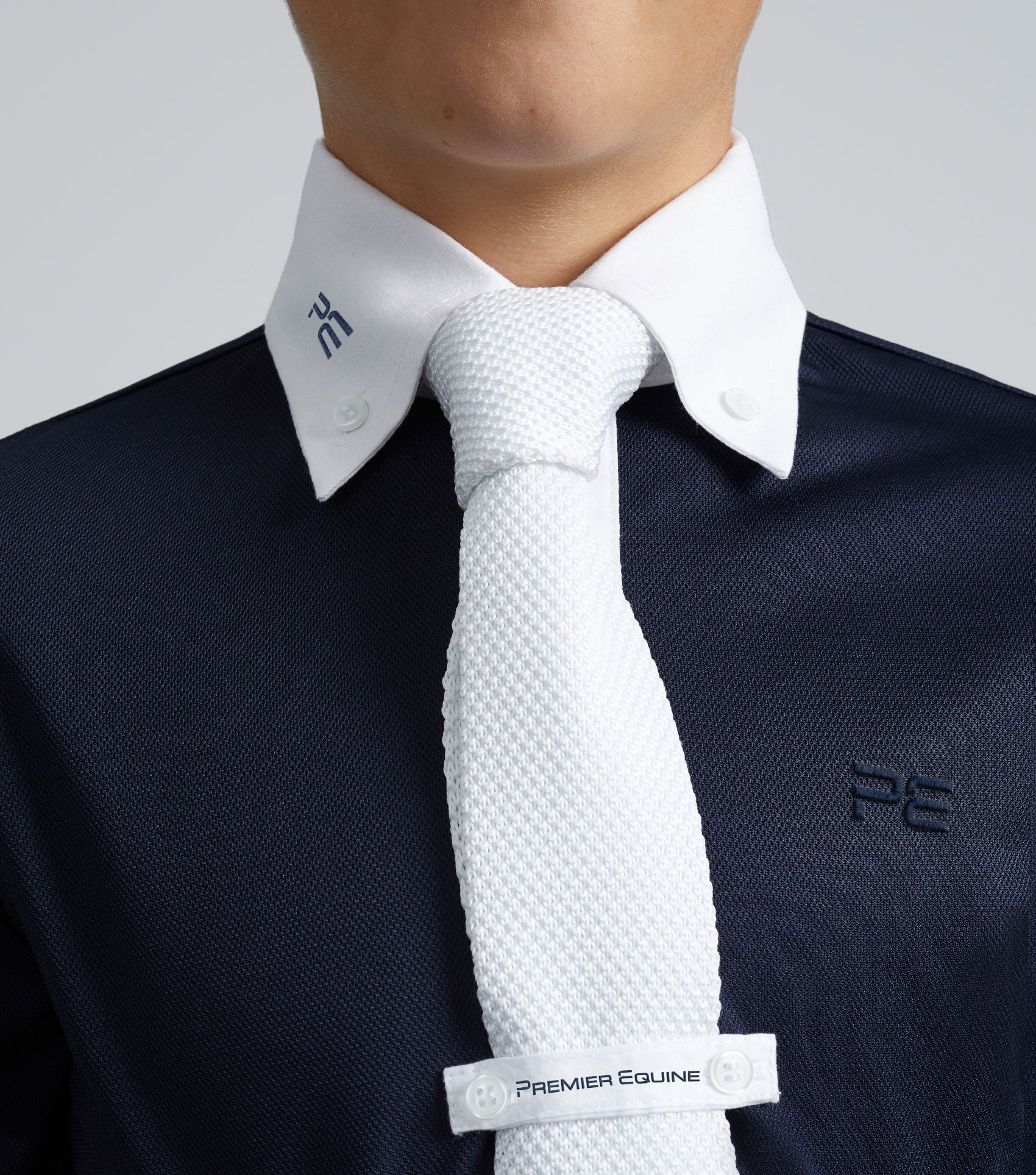 Mini Giulio Boy's Long Sleeve Show Shirt Navy - Image 4