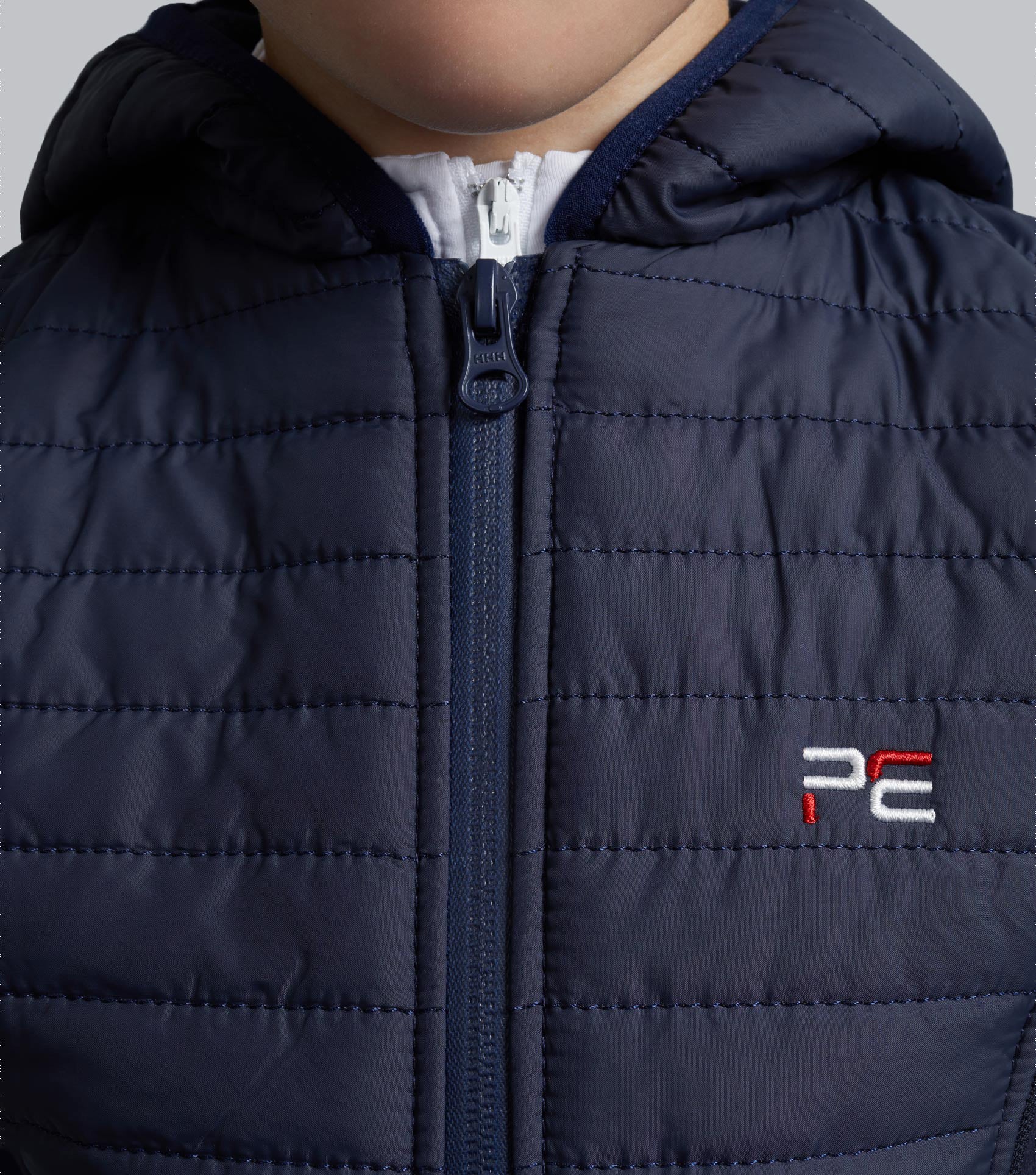 Mini Lamera Girl's Hybrid Riding Gilet Navy - Image 4