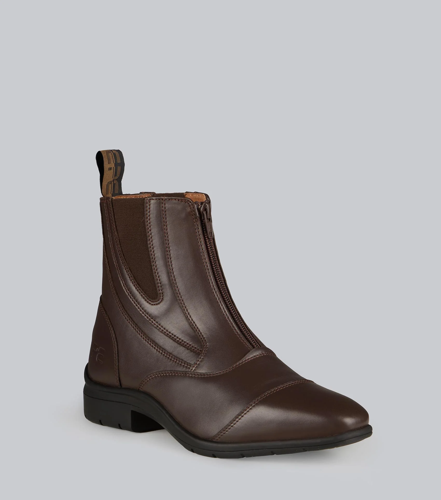 Mirano Leather Paddock Boots Brown
