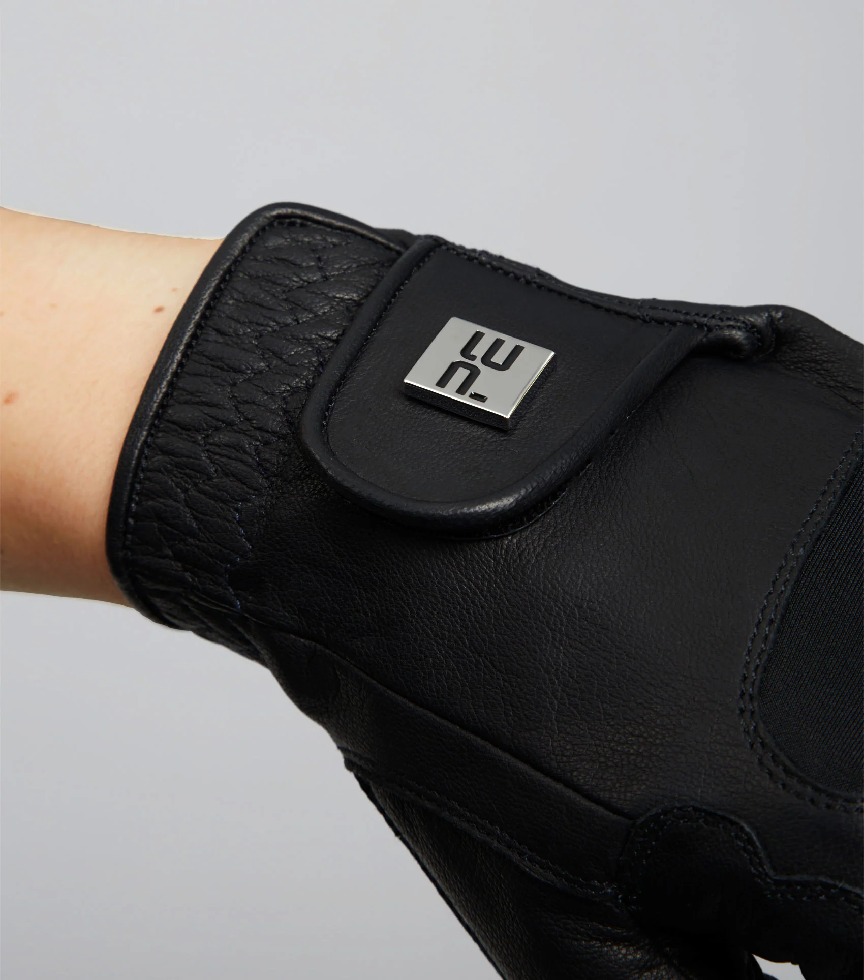 Mizar Ladies Leather Riding Gloves Black - Image 3