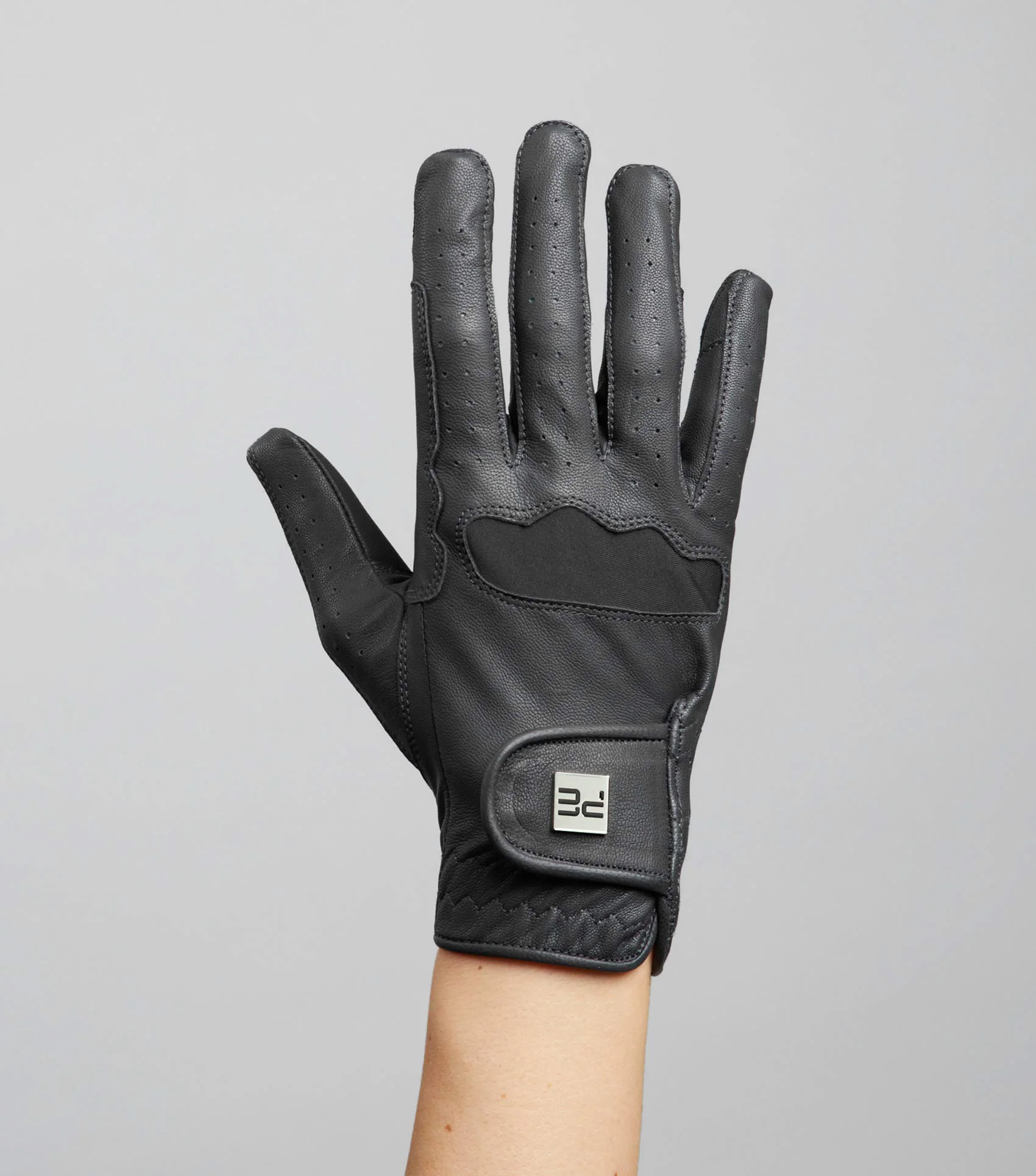 Mizar Ladies Leather Riding Gloves Black - Image 5