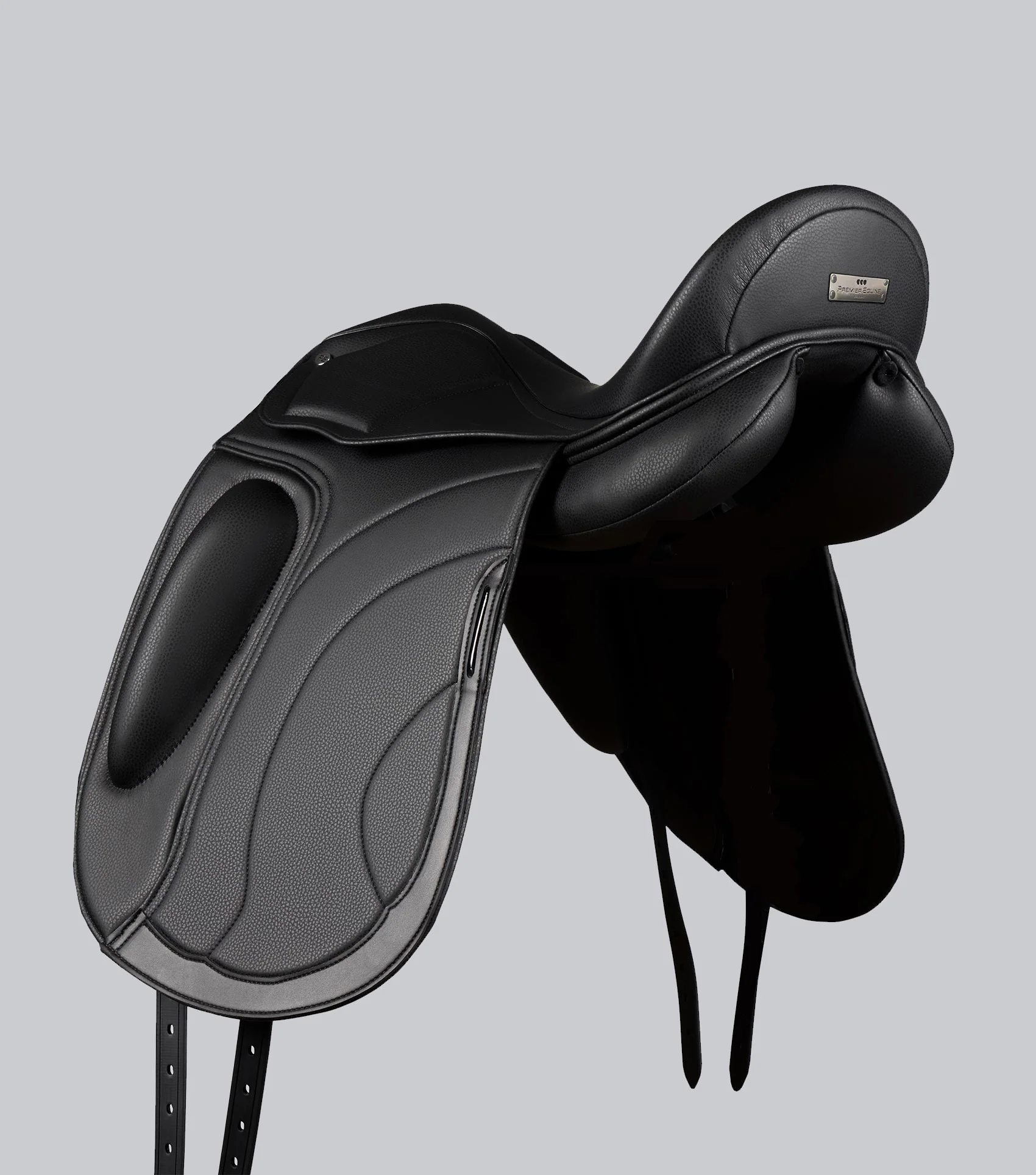 Montpellier Synthetic Dressage Saddle Black - Image 4