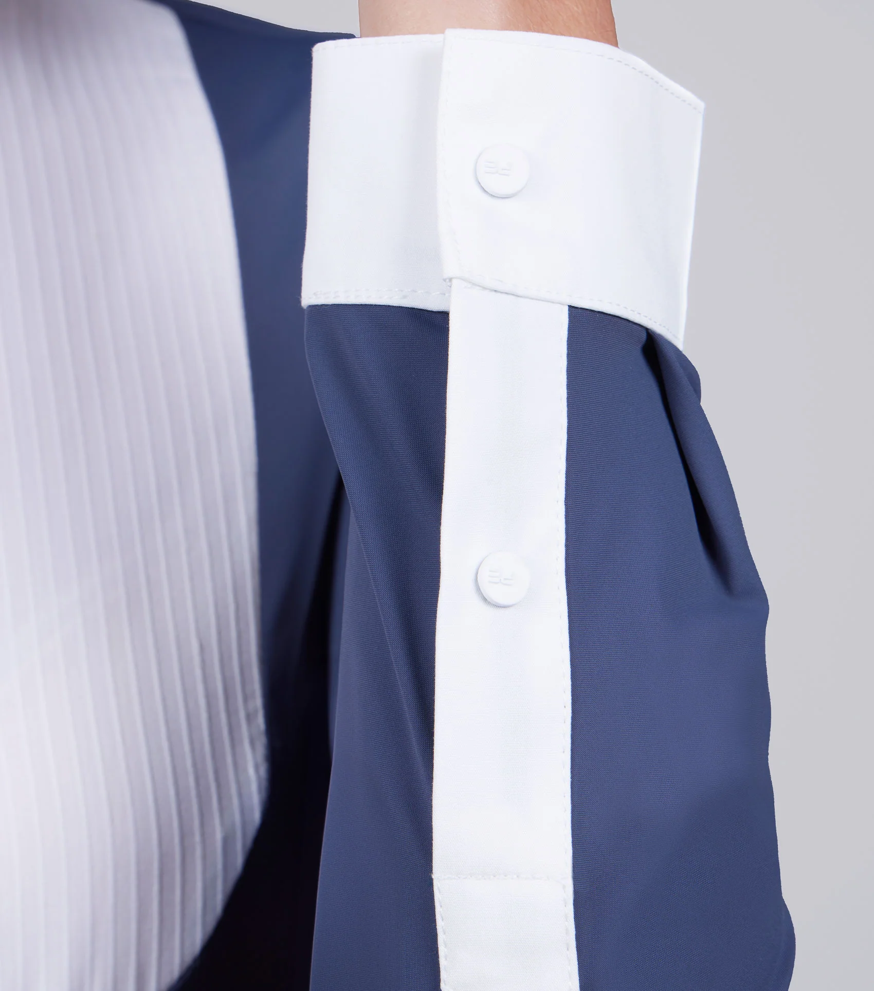 Navarra Long Sleeve Competition Shirt Navy - Image 4