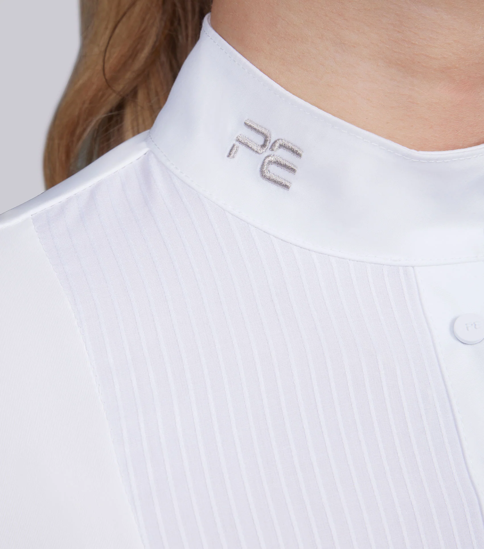 Navarra Long Sleeve Competition Shirt White - Image 3
