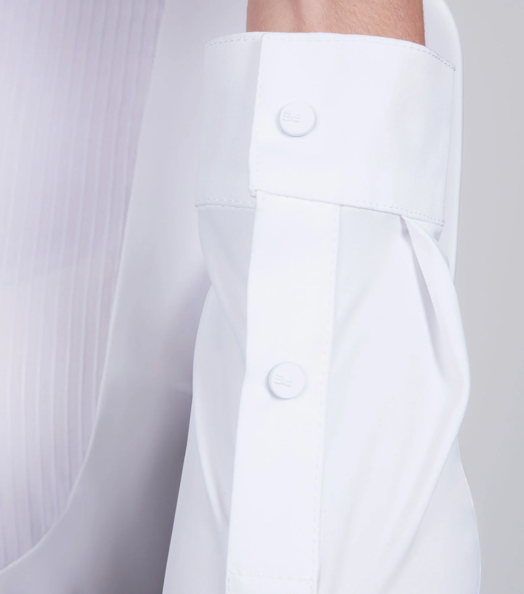 Navarra Long Sleeve Competition Shirt White - Image 4