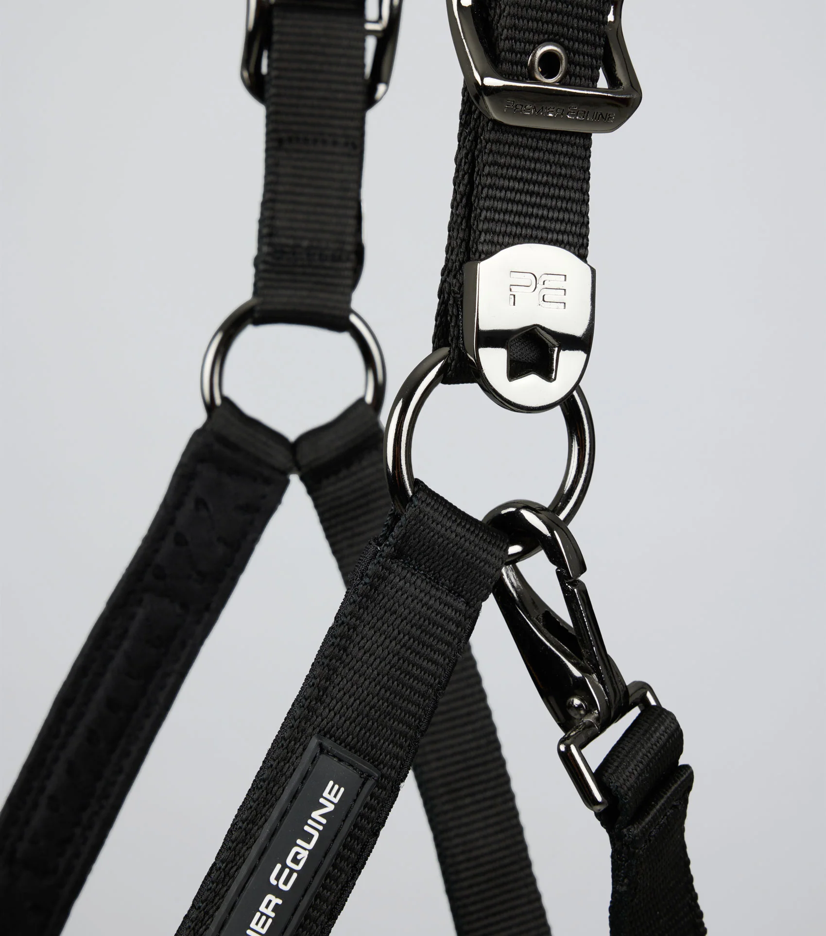 Necto 3D Mesh Head Collar with Lead Rope Black - Image 3