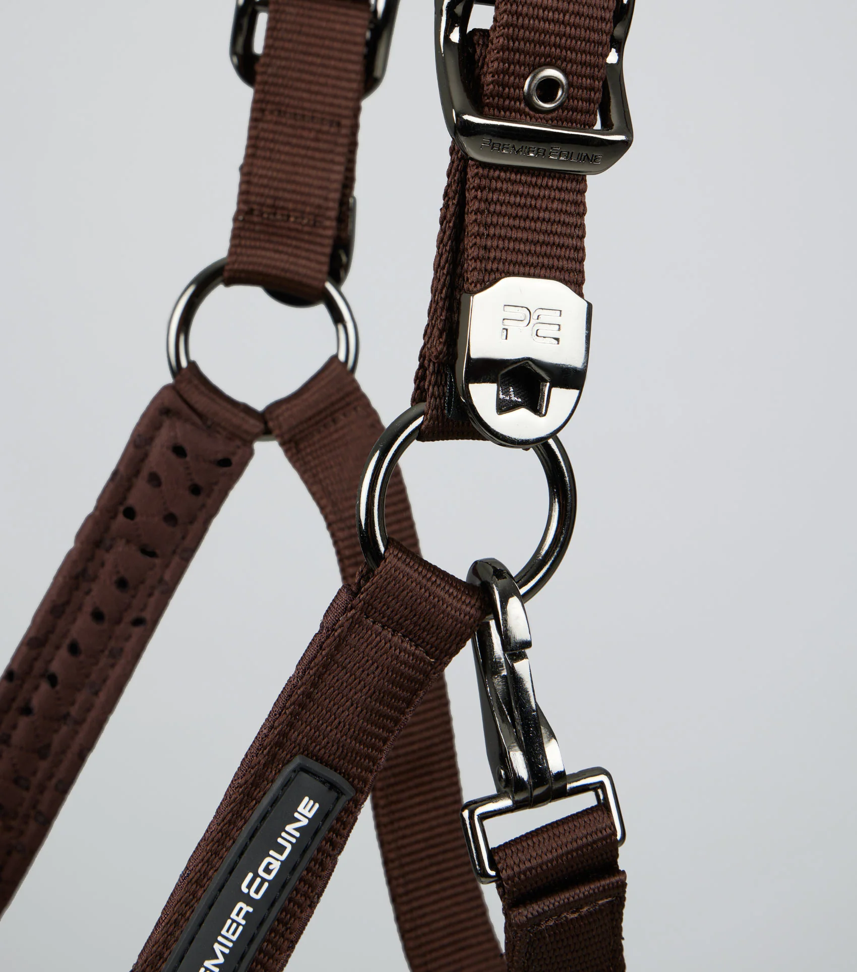 Necto 3D Mesh Head Collar with Lead Rope Brown - Image 3