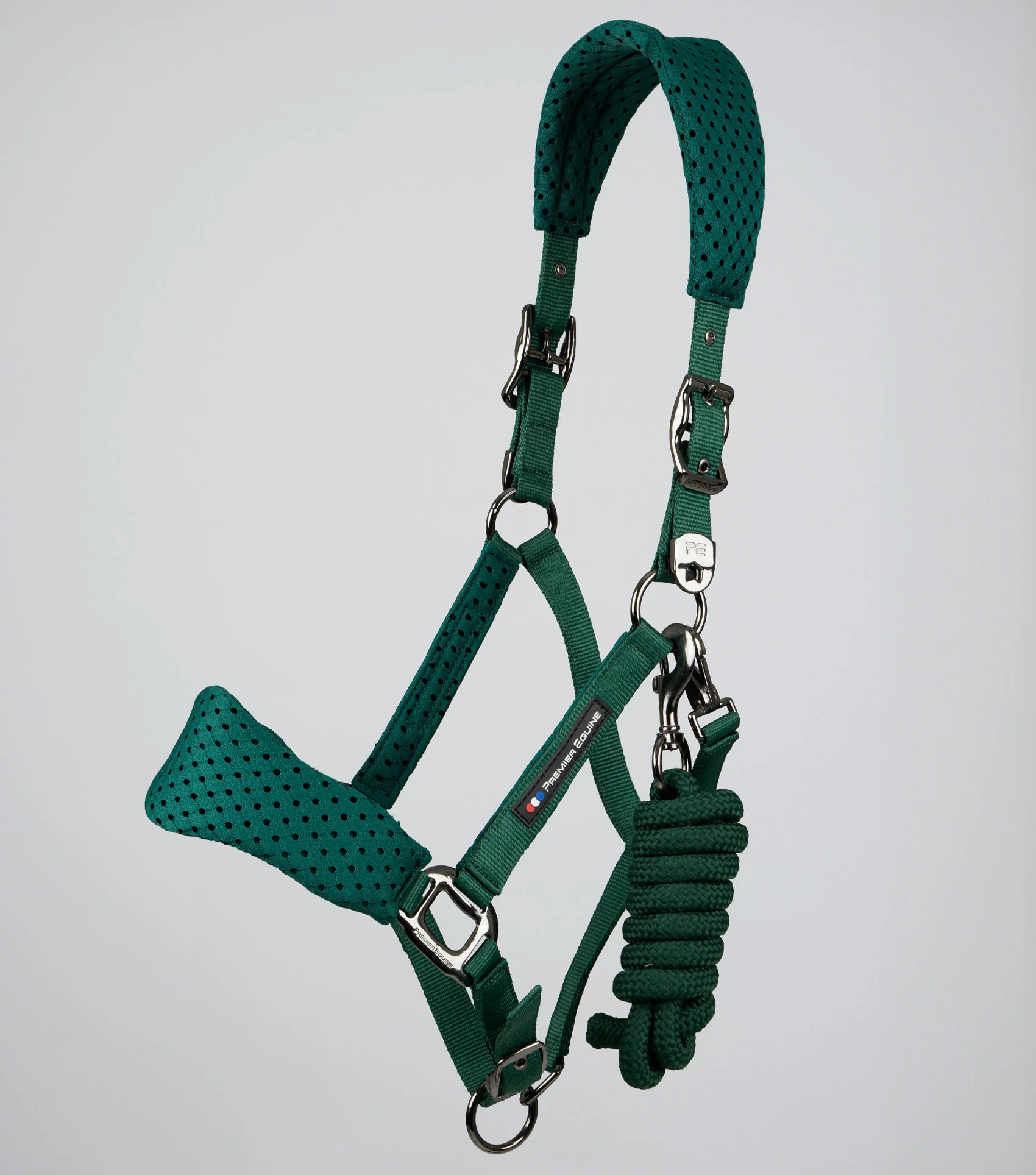 Necto 3D Mesh Head Collar with Lead Rope Green - Image 2