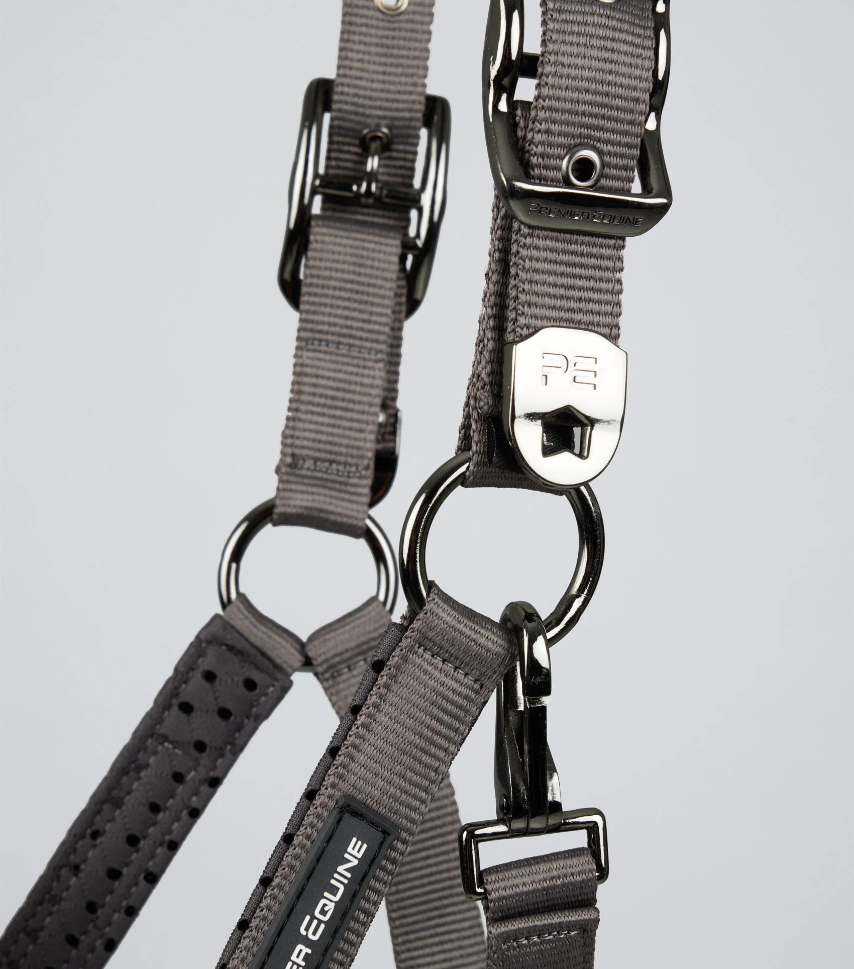 Necto 3D Mesh Head Collar with Lead Rope Grey - Image 3