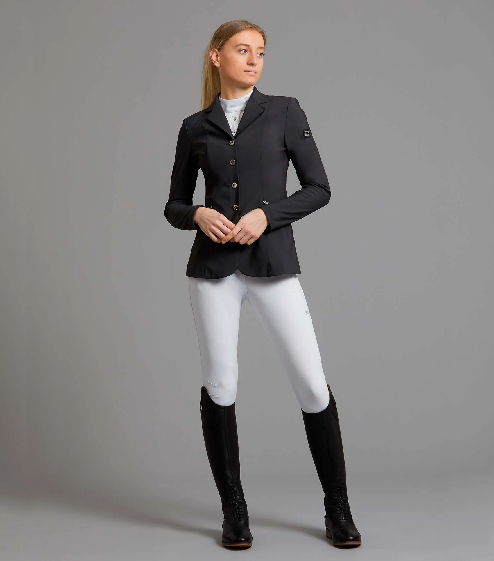 Nera Ladies Competition Jacket Grey - Image 6