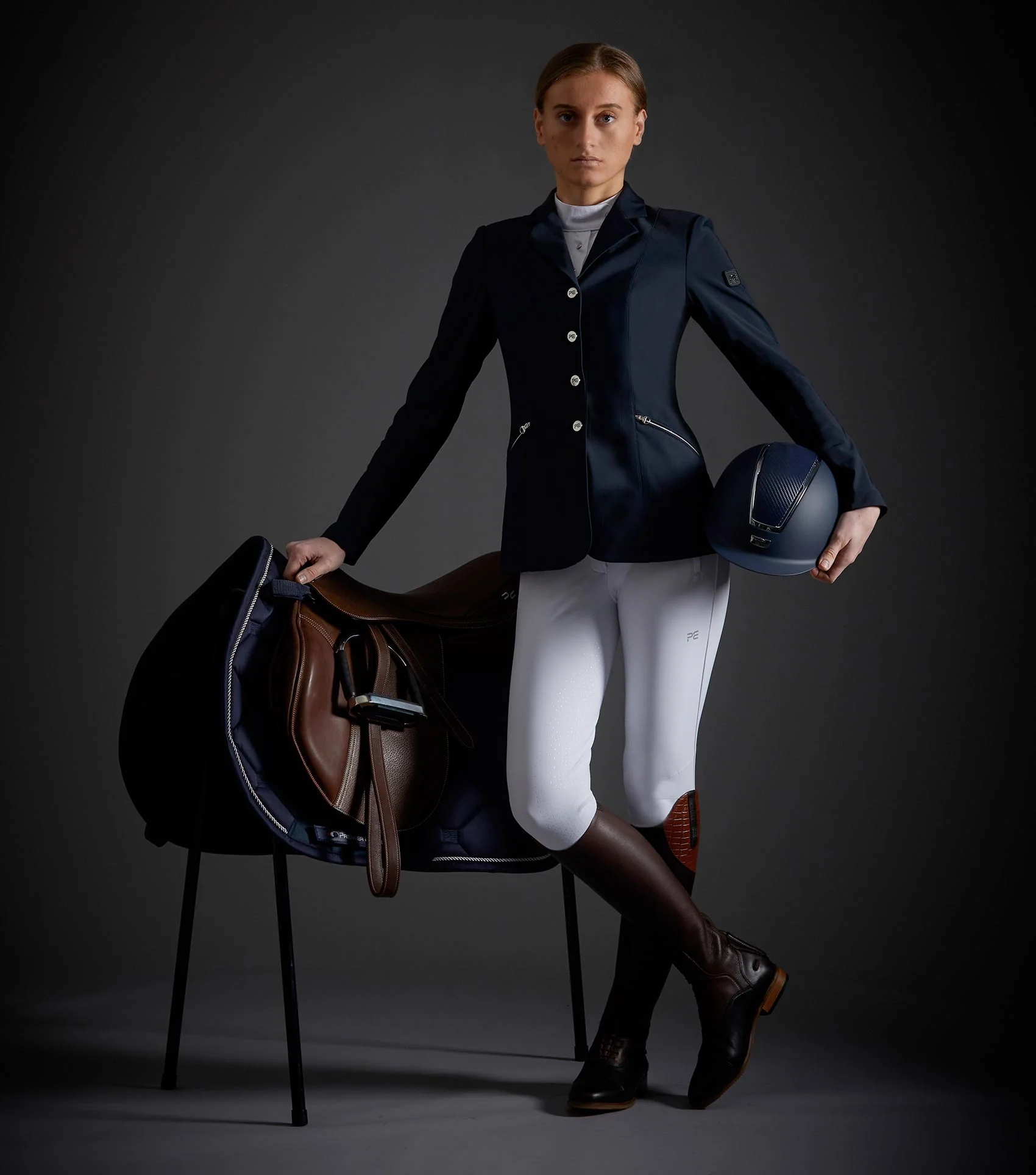 Nera Ladies Competition Jacket Navy - Image 2