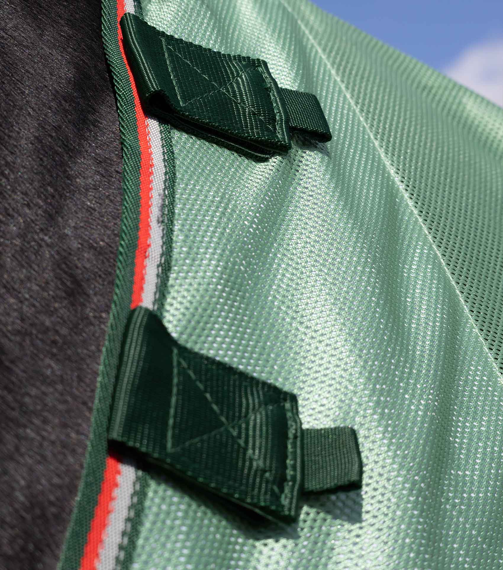 NQP Bug Buster Fly Rug with Detachable Neck and Belly Flap Mint Green - Image 3