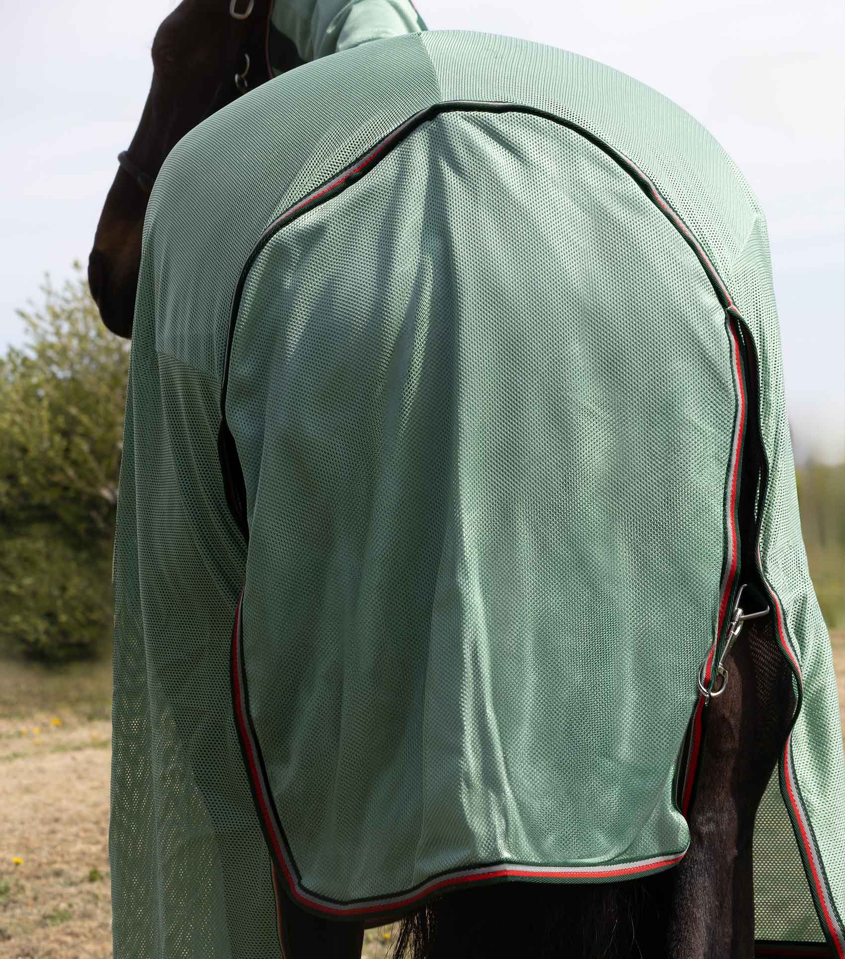 NQP Bug Buster Fly Rug with Detachable Neck and Belly Flap Mint Green - Image 5