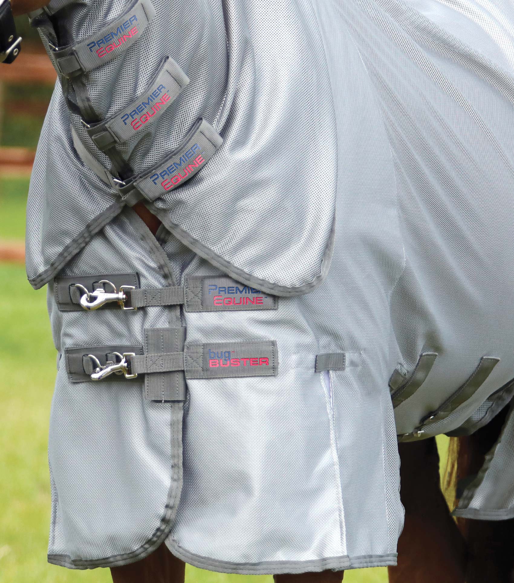 NQP Combo Bug Buster Fly Rug with Belly Flap Silver - Image 3