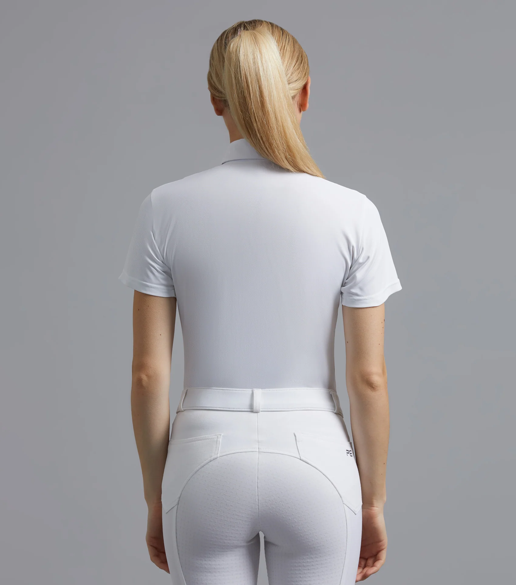 NQP Luciana Ladies Short Sleeve Tie Shirt White - Image 3