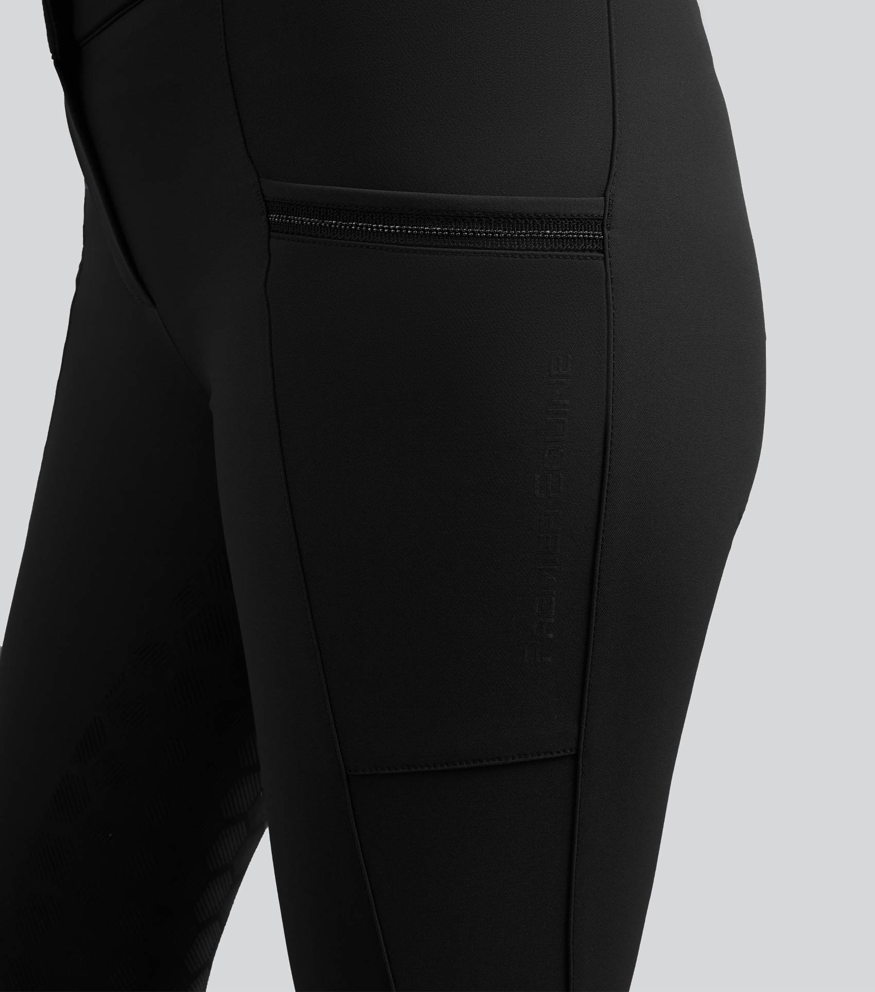 Ofena Womens Full Seat Riding Breeches Black - Image 4
