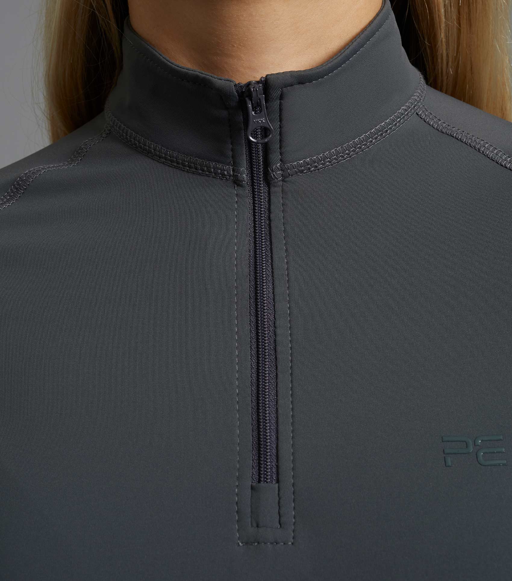 Ombretta Ladies Technical Riding Top Anthracite Grey - Image 3