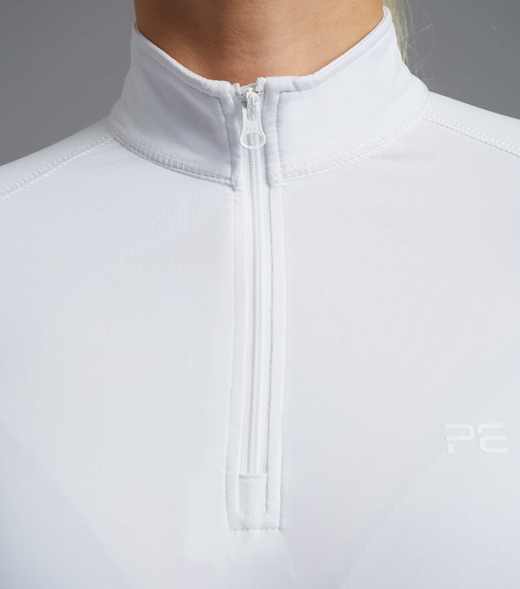 Ombretta Ladies Technical Riding Top White - Image 3