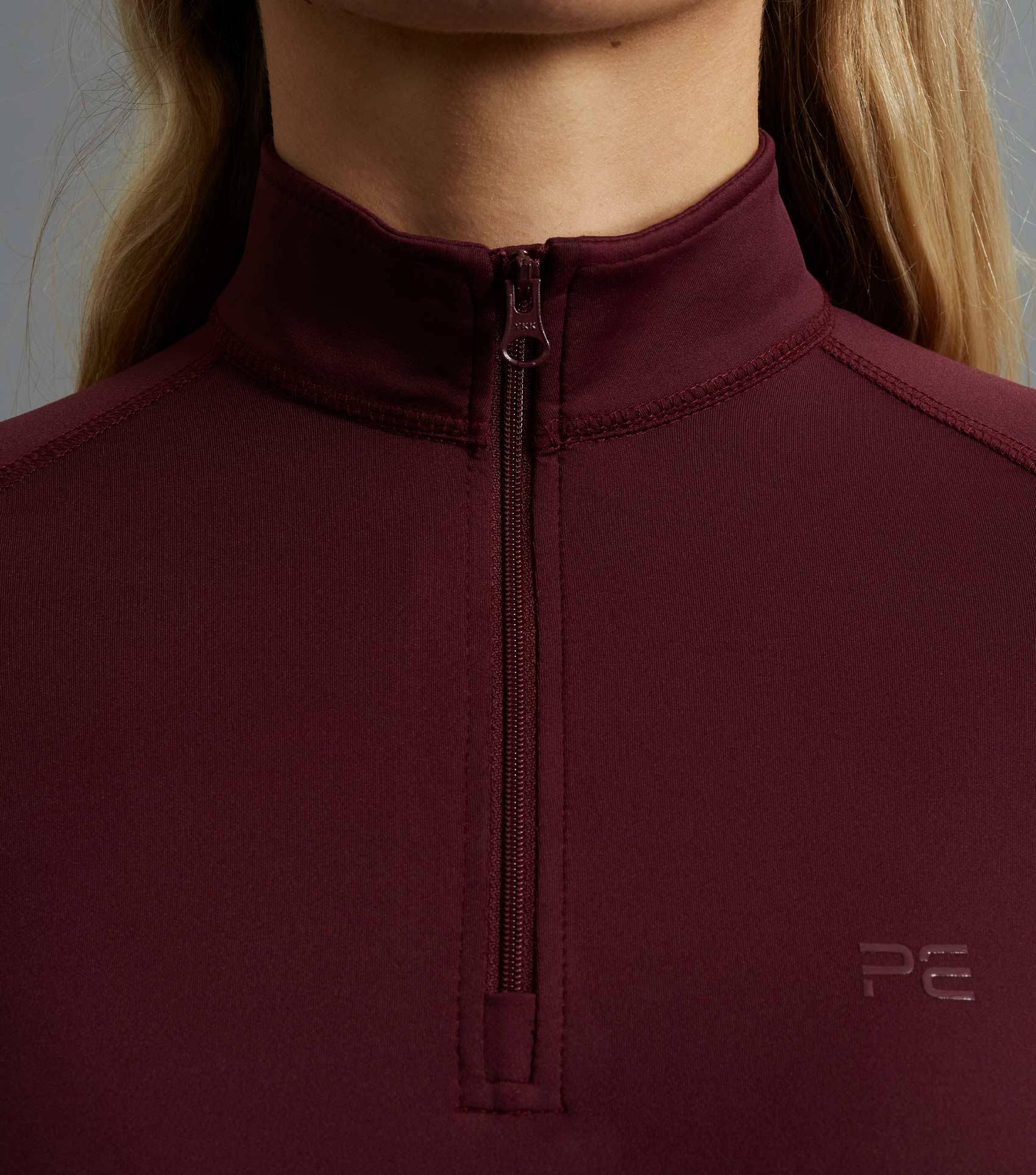 Ombretta Ladies Technical Riding Top Wine - Image 3