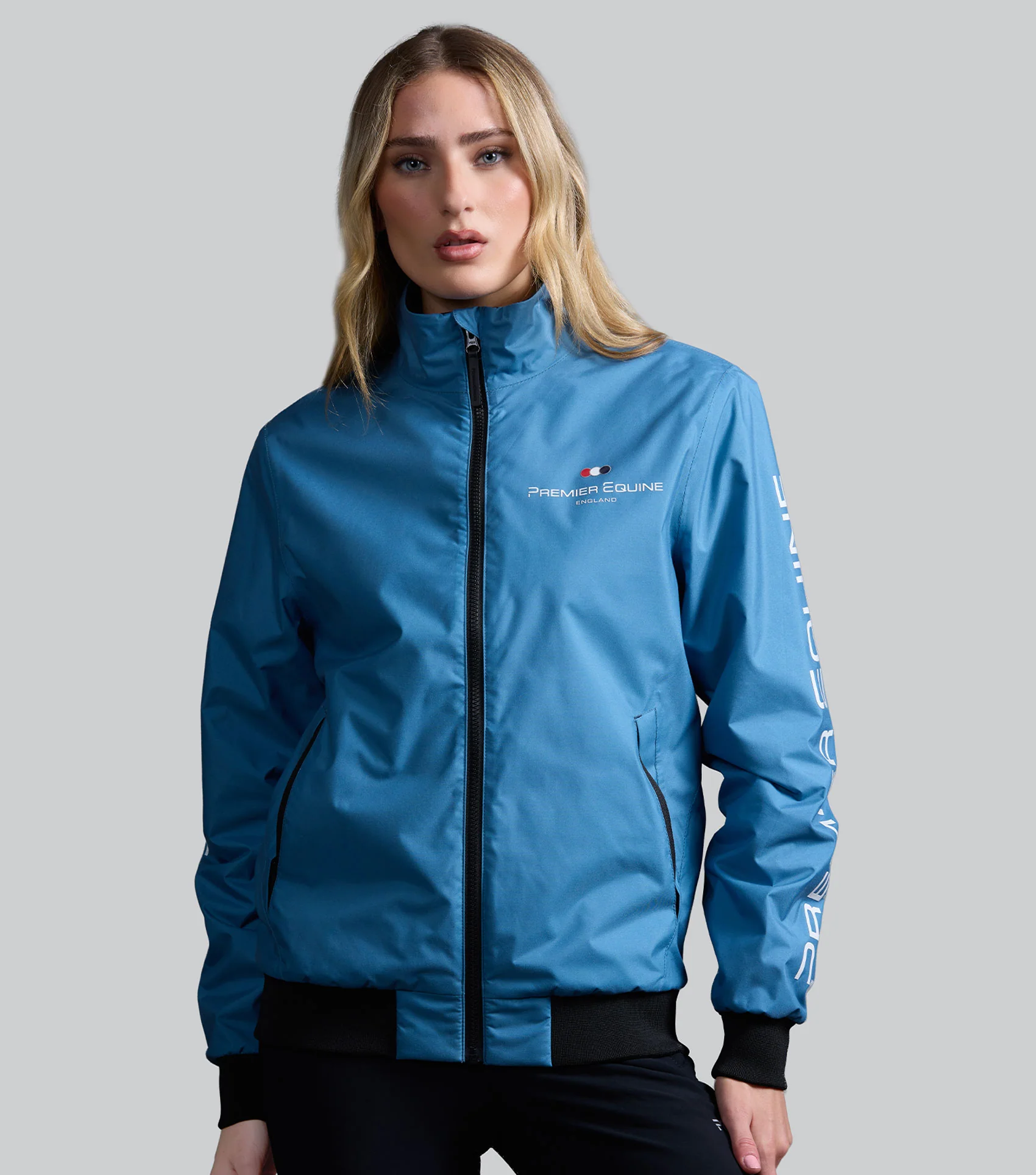 SALE - Omnia Womens Waterproof Riding Jacket Azure Blue
