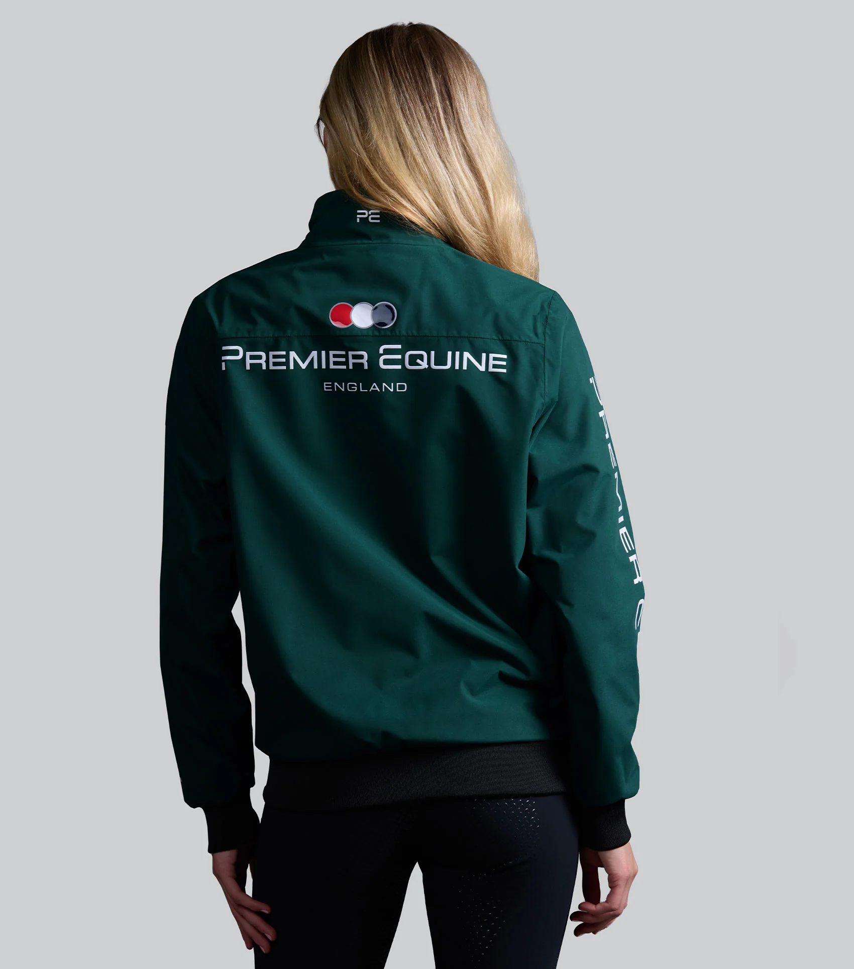 SALE - Omnia Womens Waterproof Riding Jacket Green - Image 2