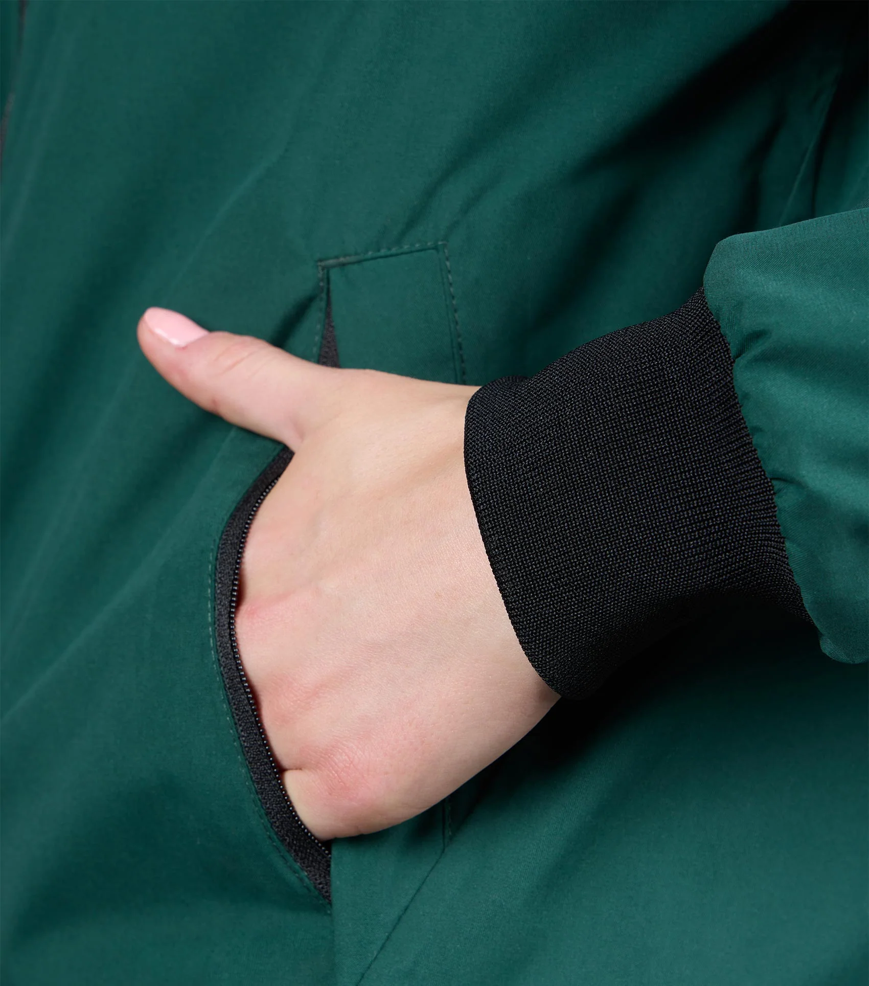SALE - Omnia Womens Waterproof Riding Jacket Green - Image 5