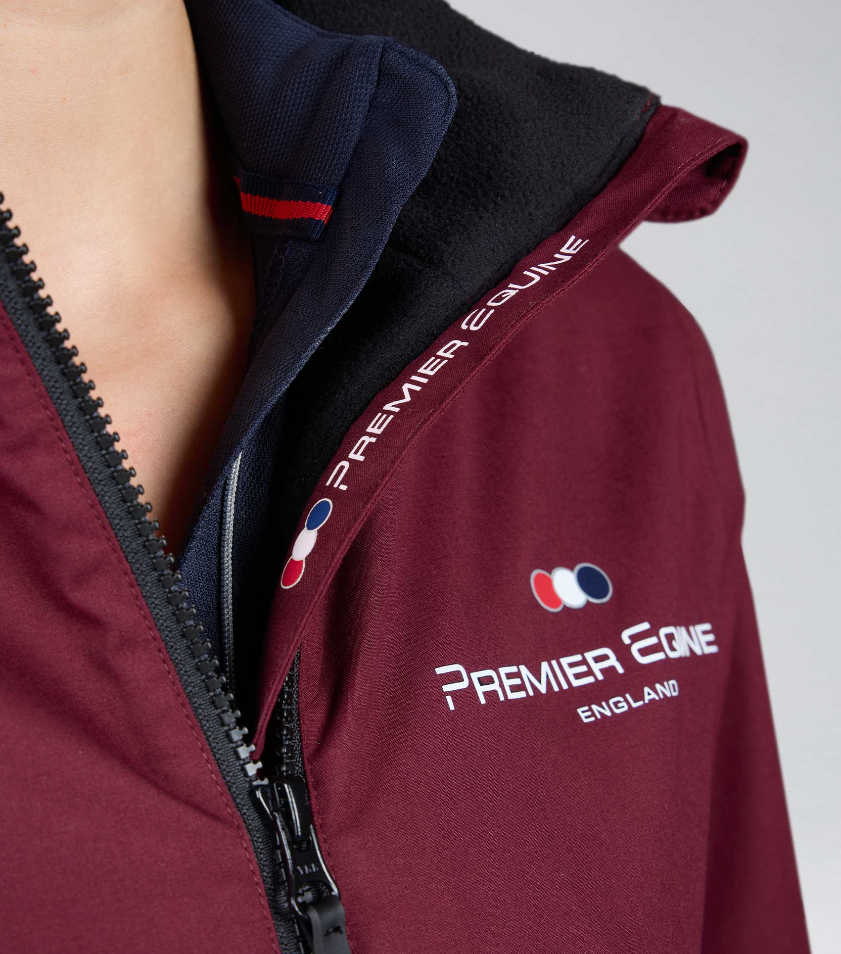 SALE - Omnia Womens Waterproof Riding Jacket Wine - Image 4