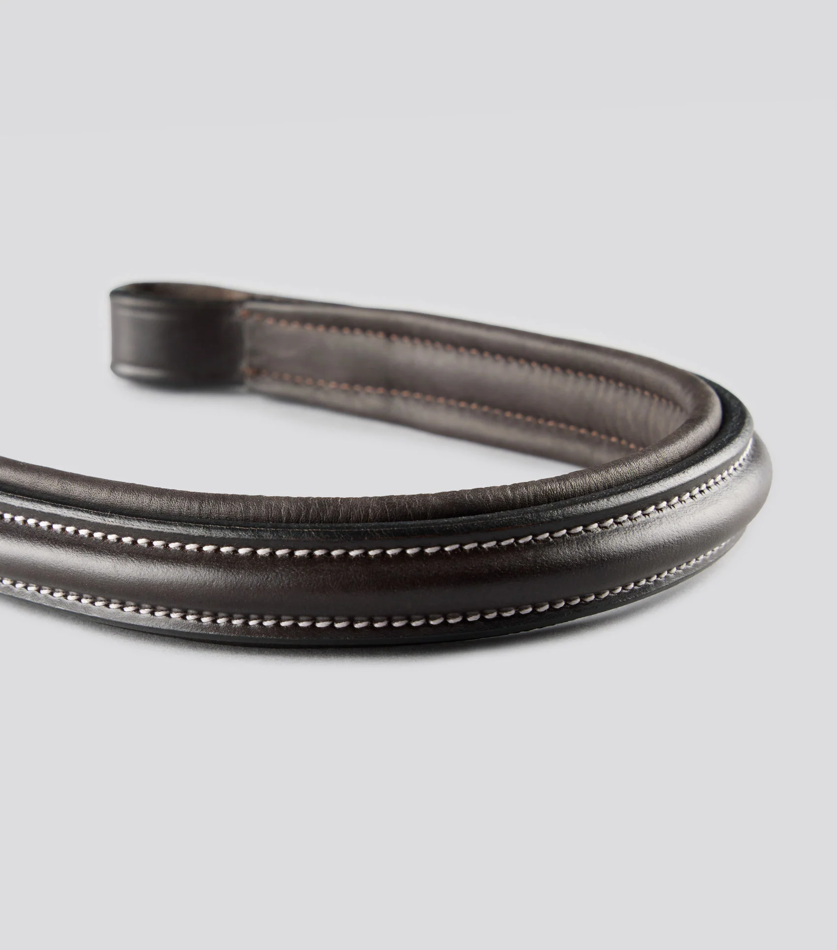 Padded Browband For Pro Elevator Bridle Dark Havana - Image 5
