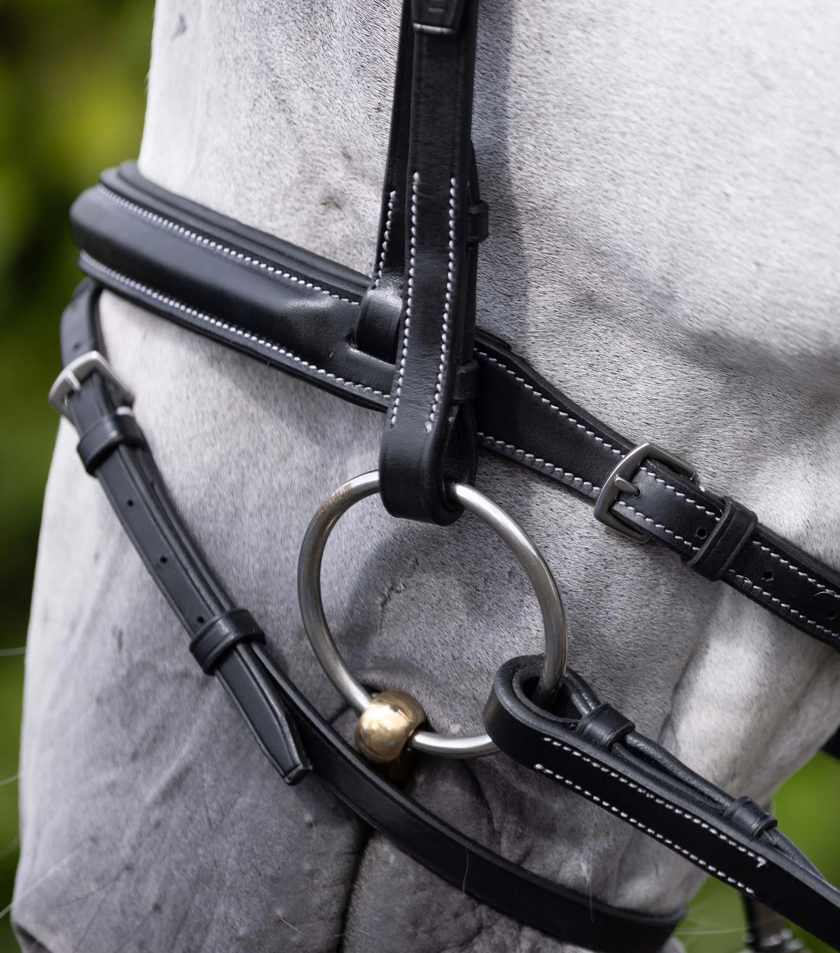 Padded Noseband for Pro Elevator Bridle Black - Image 2