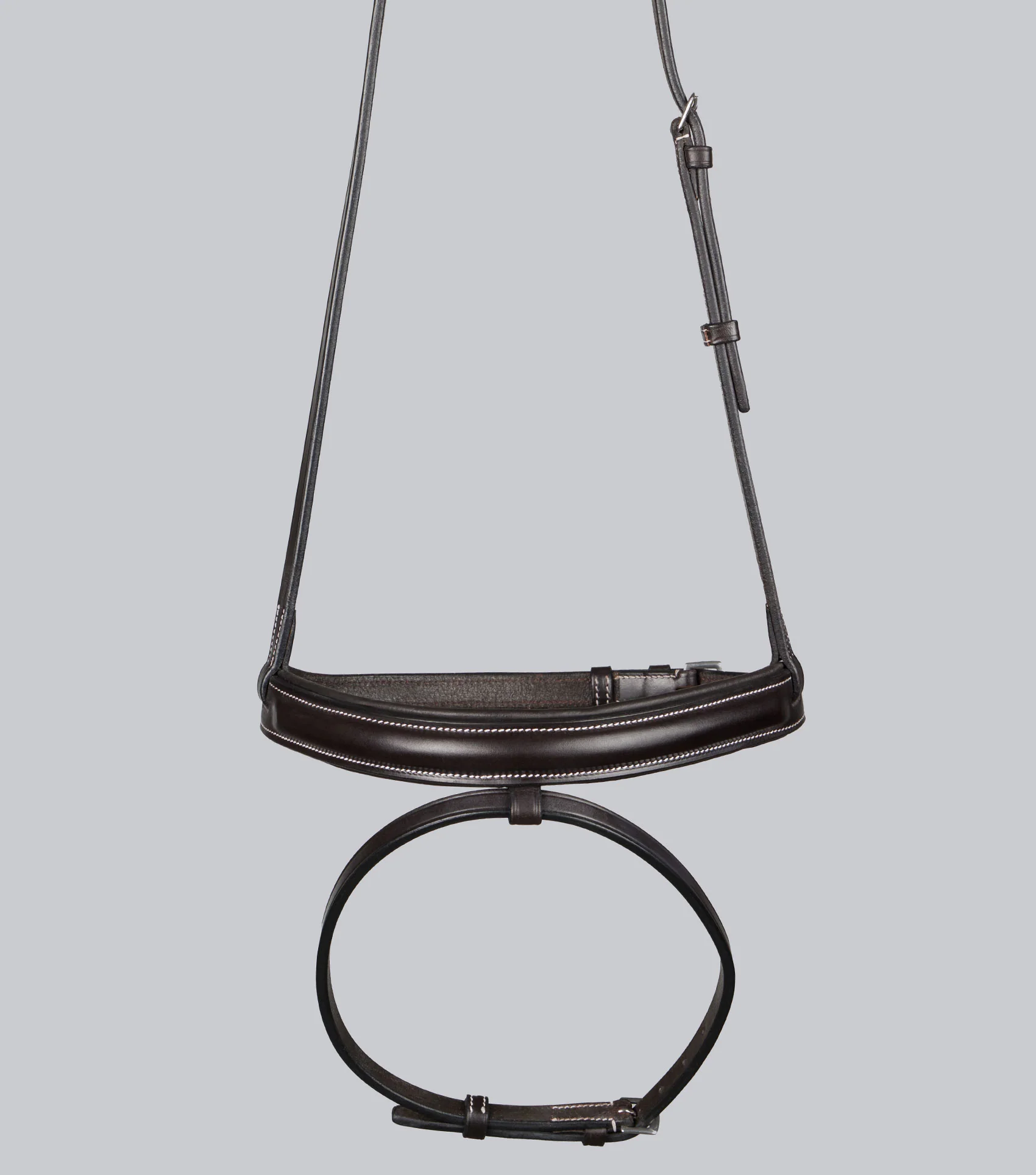 Padded Noseband for Pro Elevator Bridle Dark Havana - Image 3