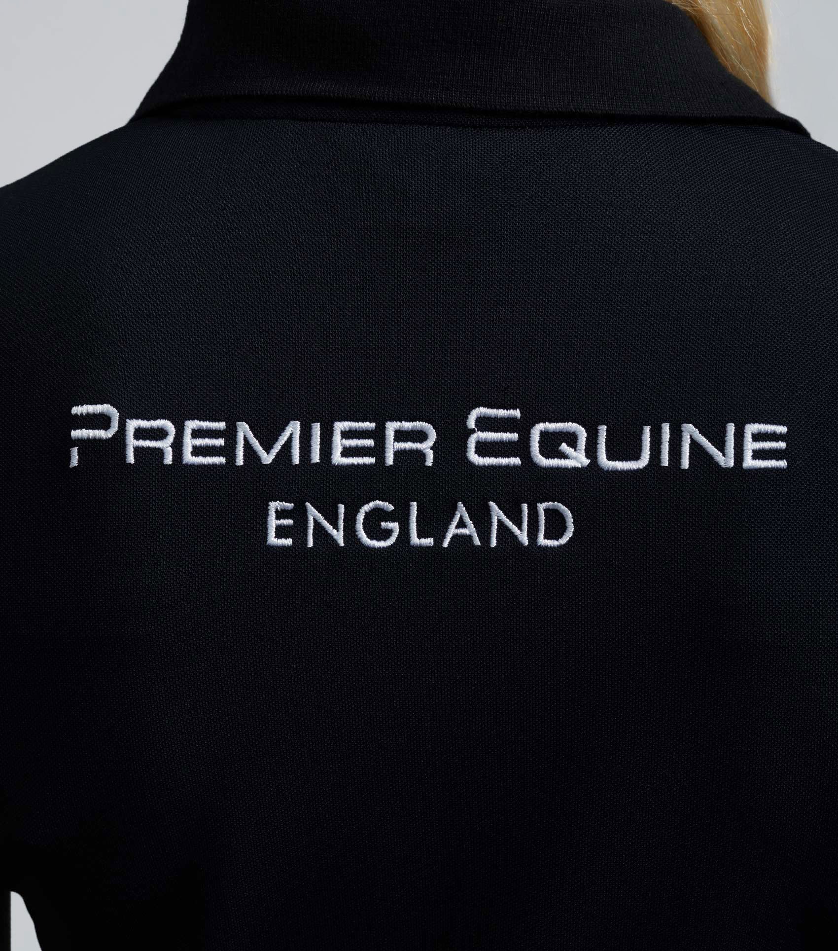 PE Ladies Team Polo Shirt Black - Image 4