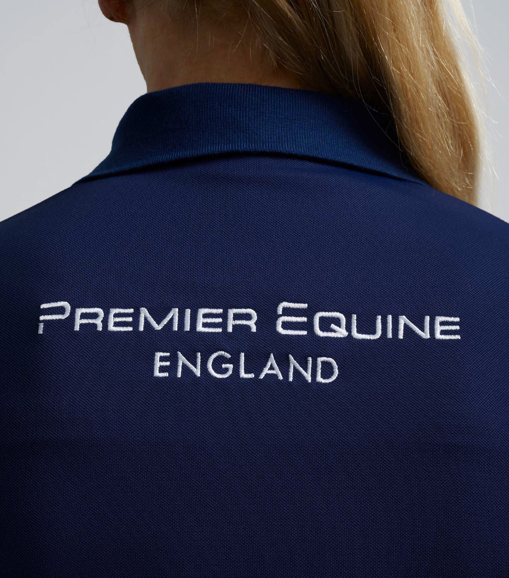 PE Ladies Team Polo Shirt Navy - Image 4