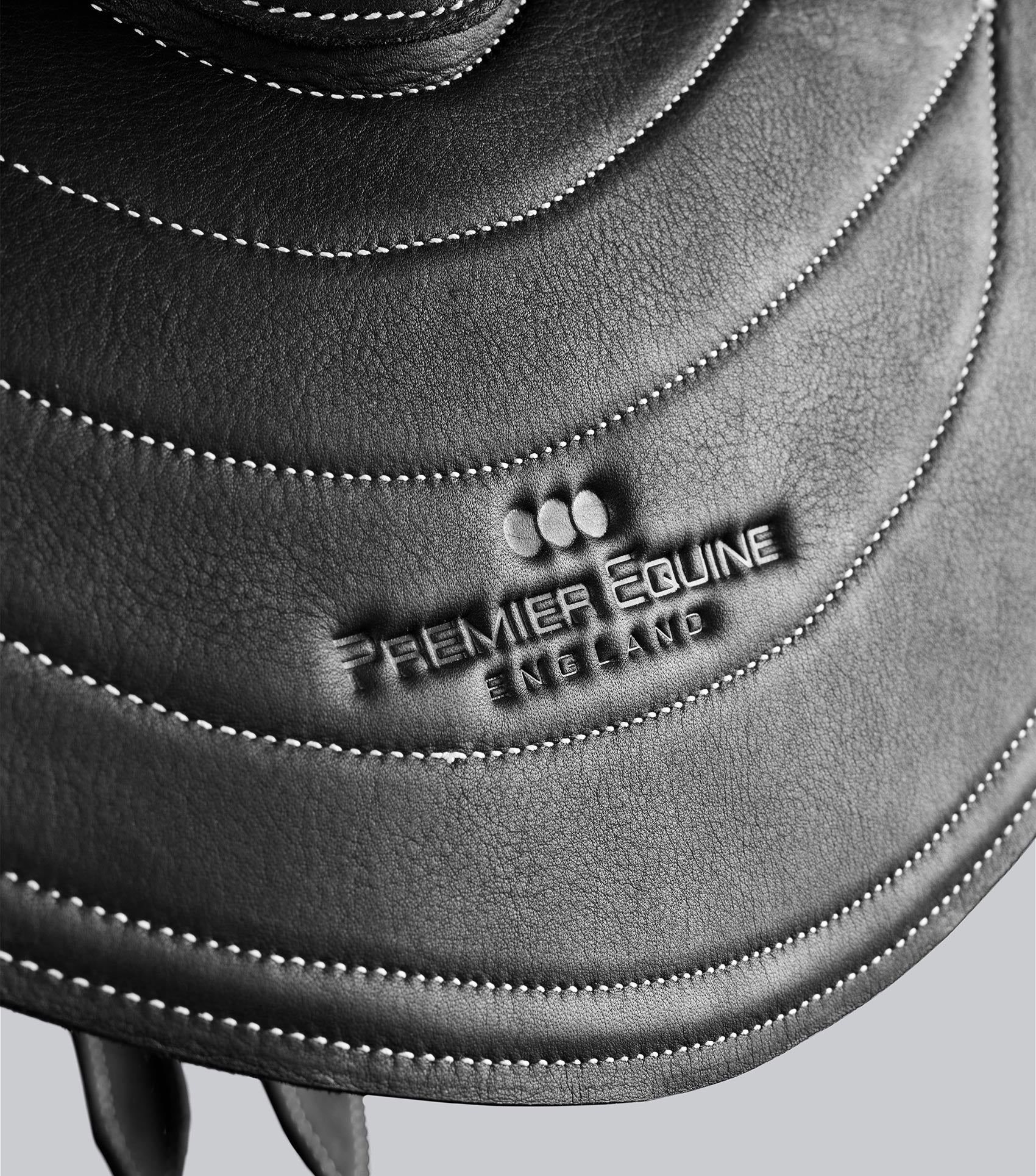 PE Leather Half Tree Exercise Racing Saddle Black - Image 5