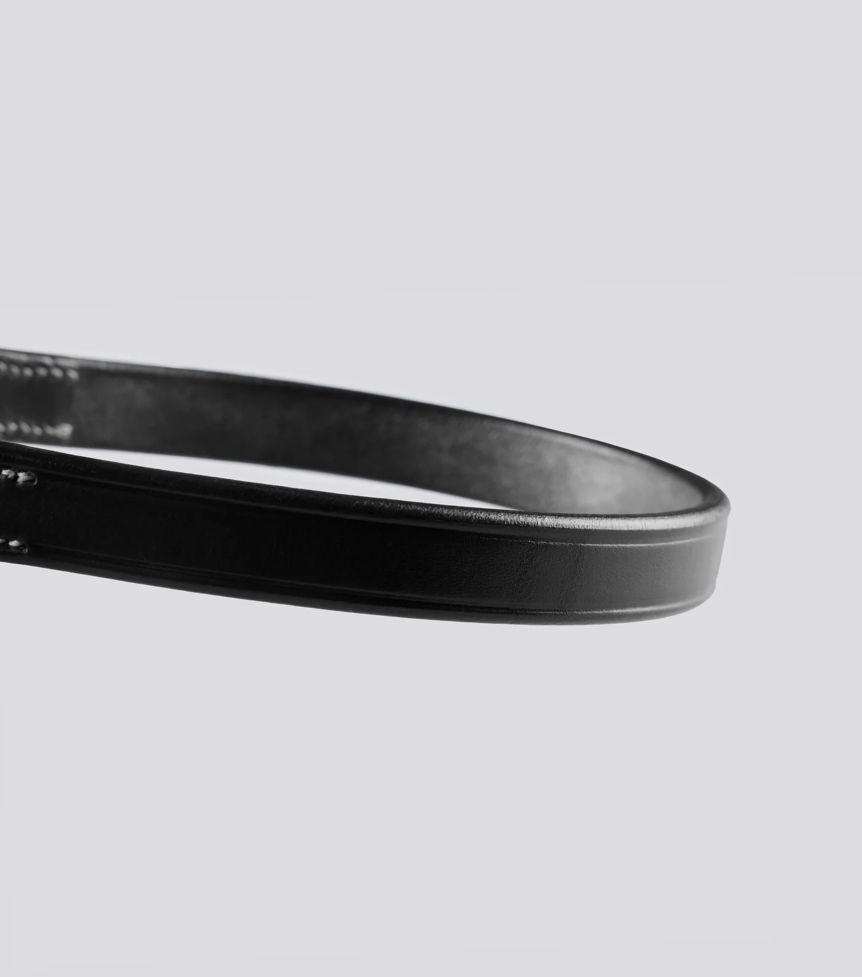 Plain Browband for Hunter Bridle Black - Image 4