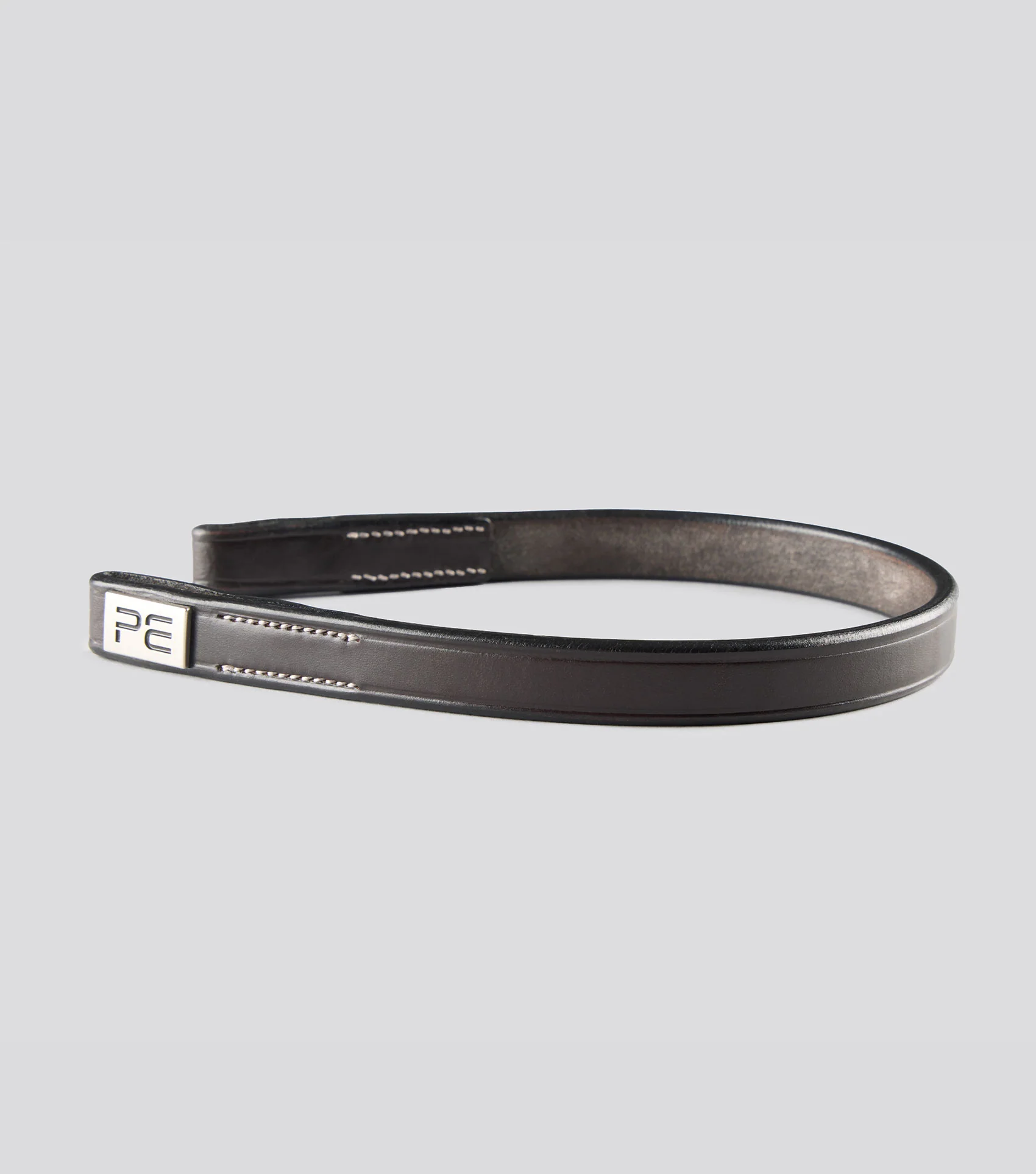 Plain Browband for Hunter Bridle Dark Havana
