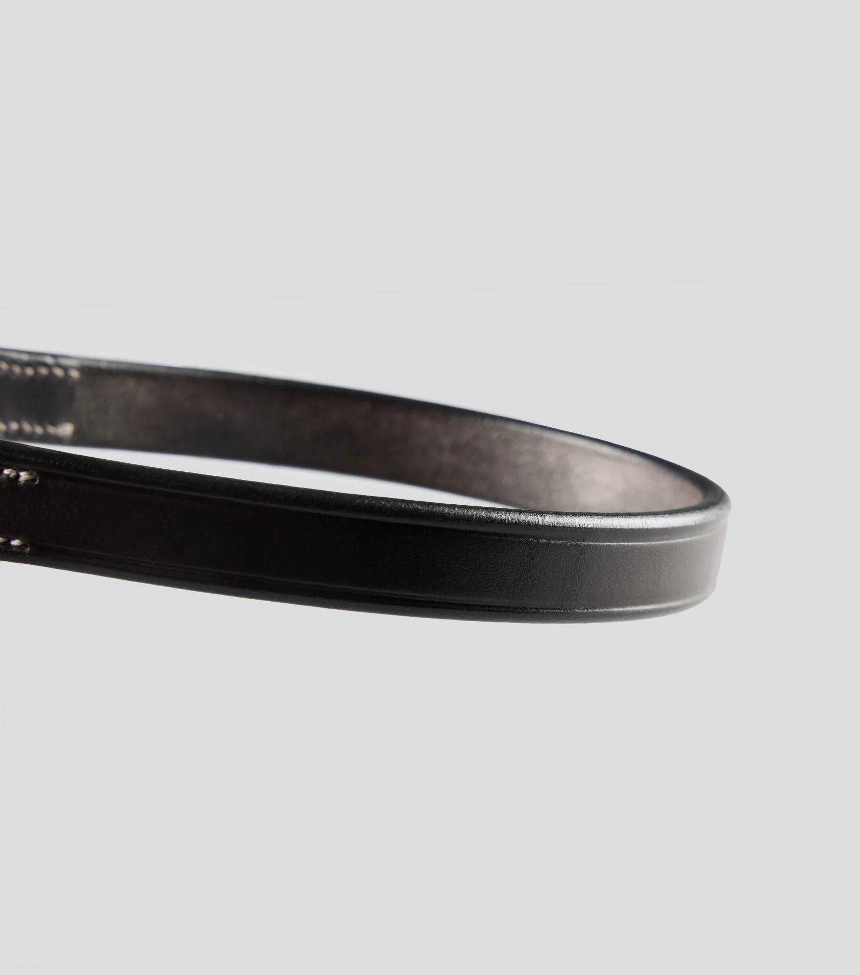 Plain Browband for Hunter Bridle Dark Havana - Image 4