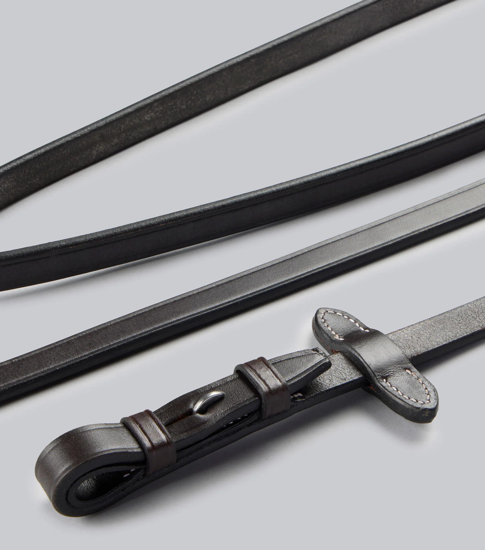 Plain Leather Reins Dark Havana - Image 2