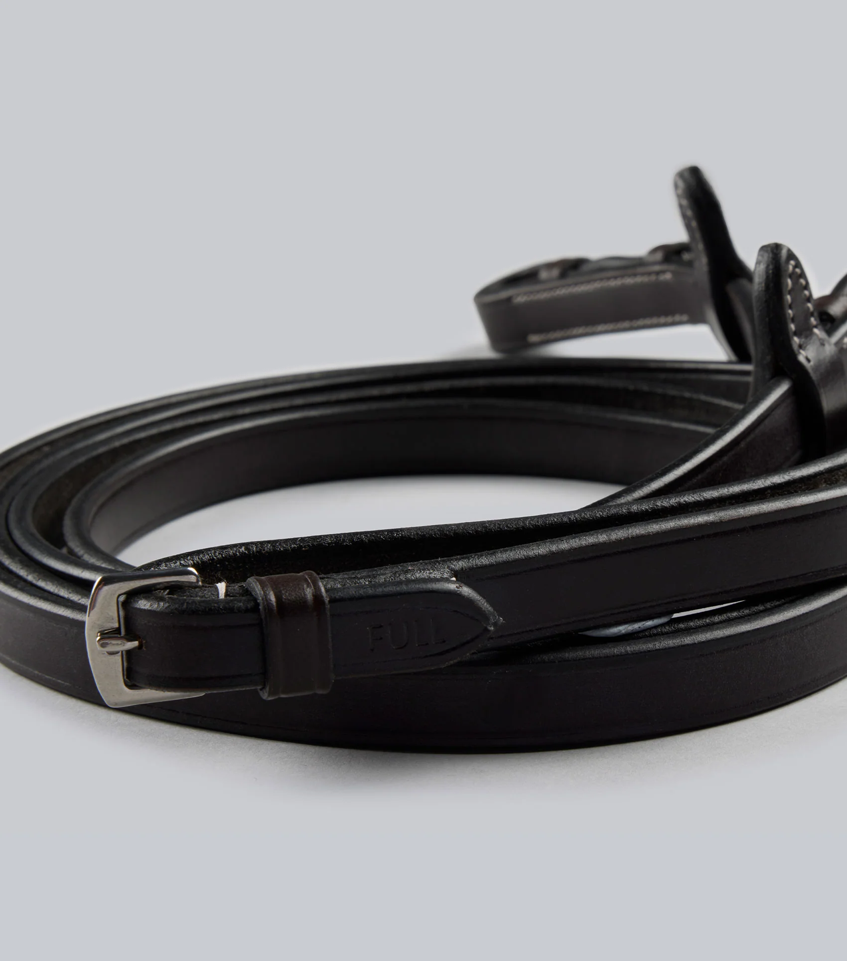Plain Leather Reins Dark Havana - Image 4
