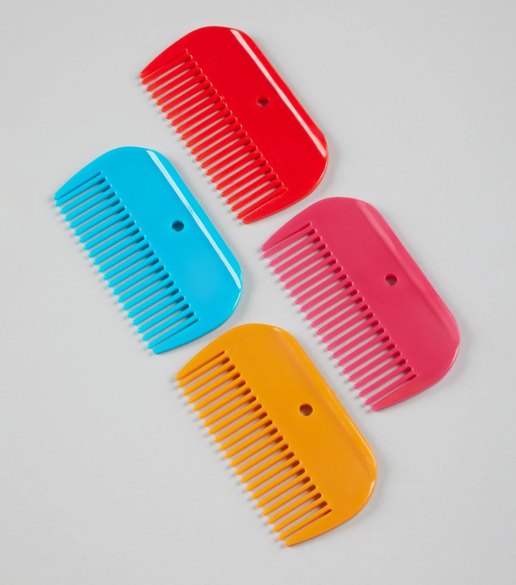 Plastic Mane Comb Amber - Image 2